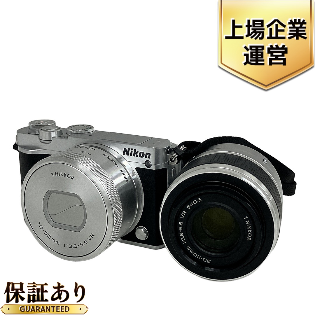 Nikon 1 J5 10-30mm F3.5-5.6 VR / 30-110mm ミラーレス 一眼 カメラ