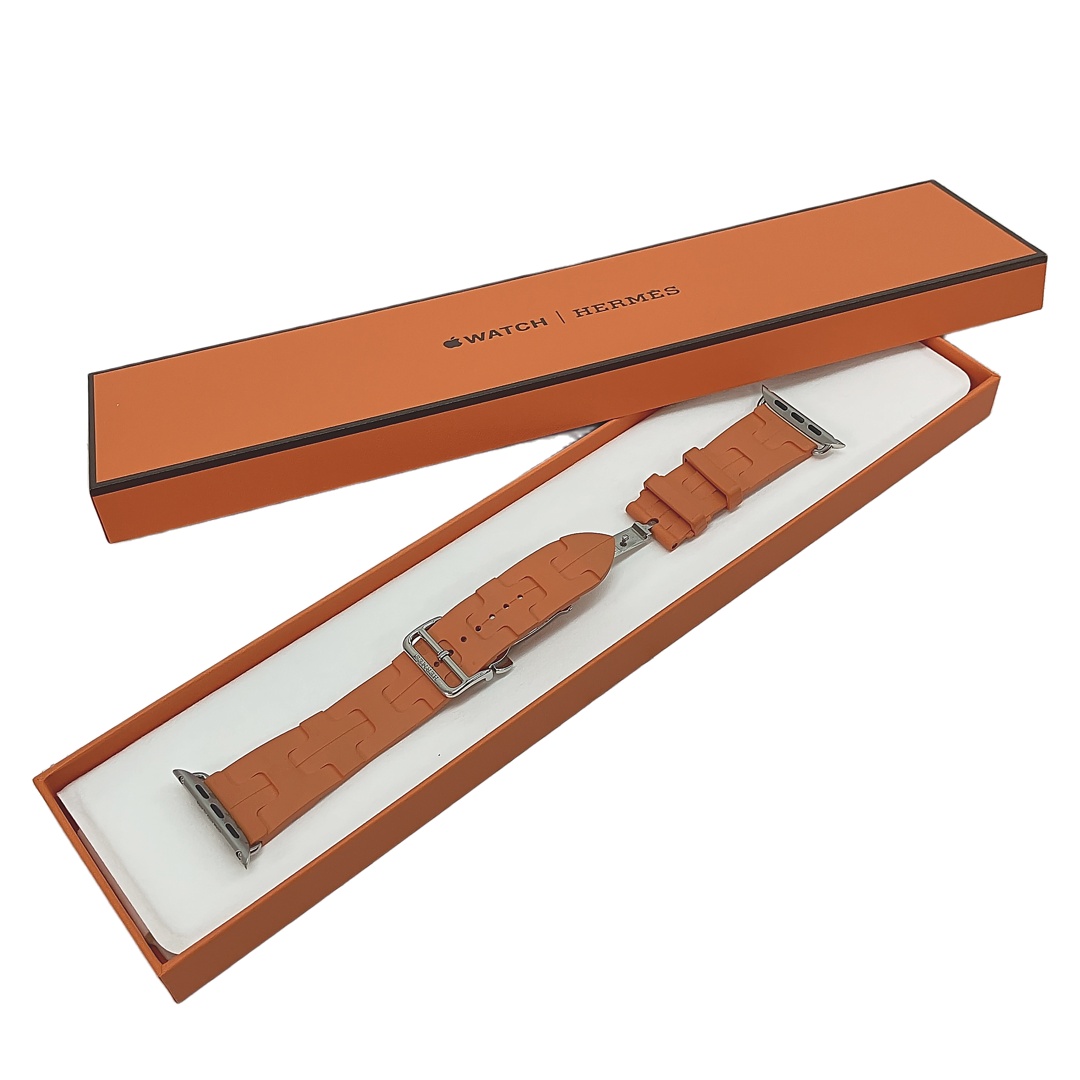 Apple エルメス 純正ベルト オレンジ 46mm