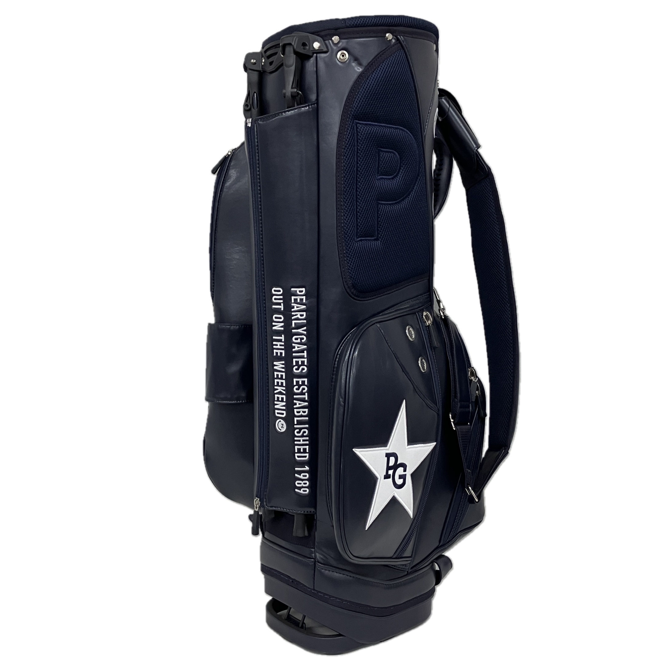 PEARLY GATES キャディバッグ 2021年 ニコちゃん柄