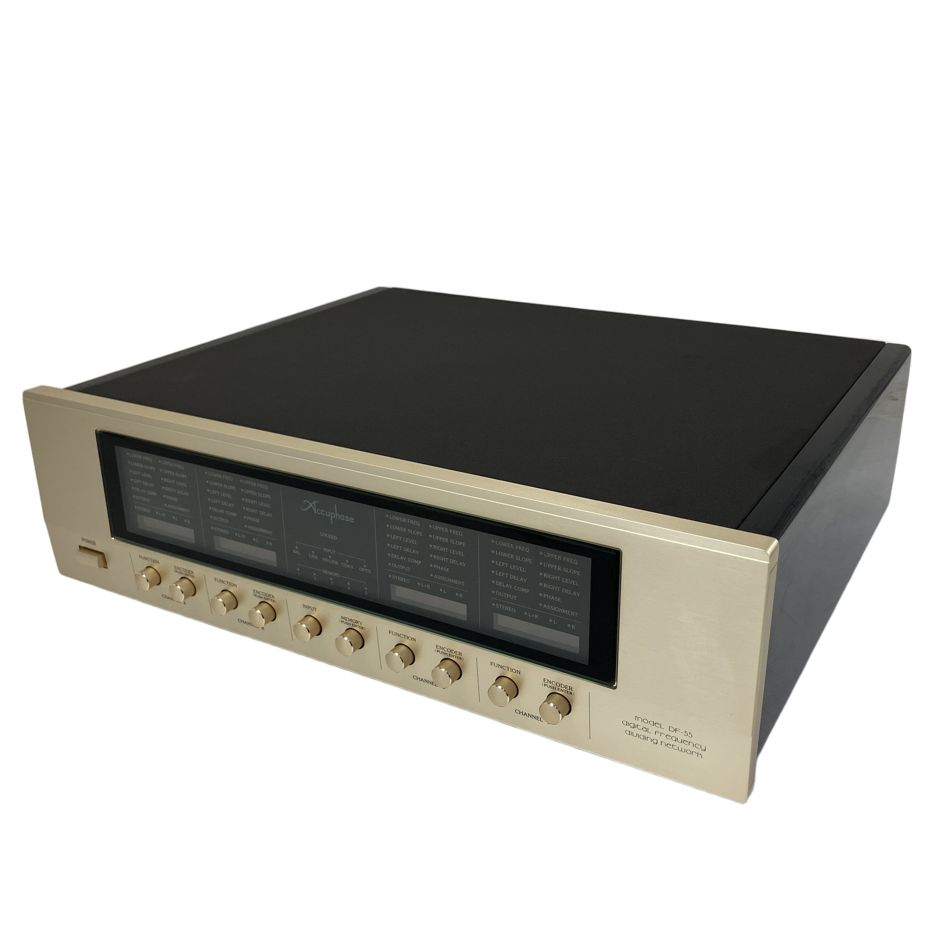 Accuphase DF-55|最高峰の演算精度でスピーカーの真価を解放する、デジタル・チャンネルディバイダーの極致