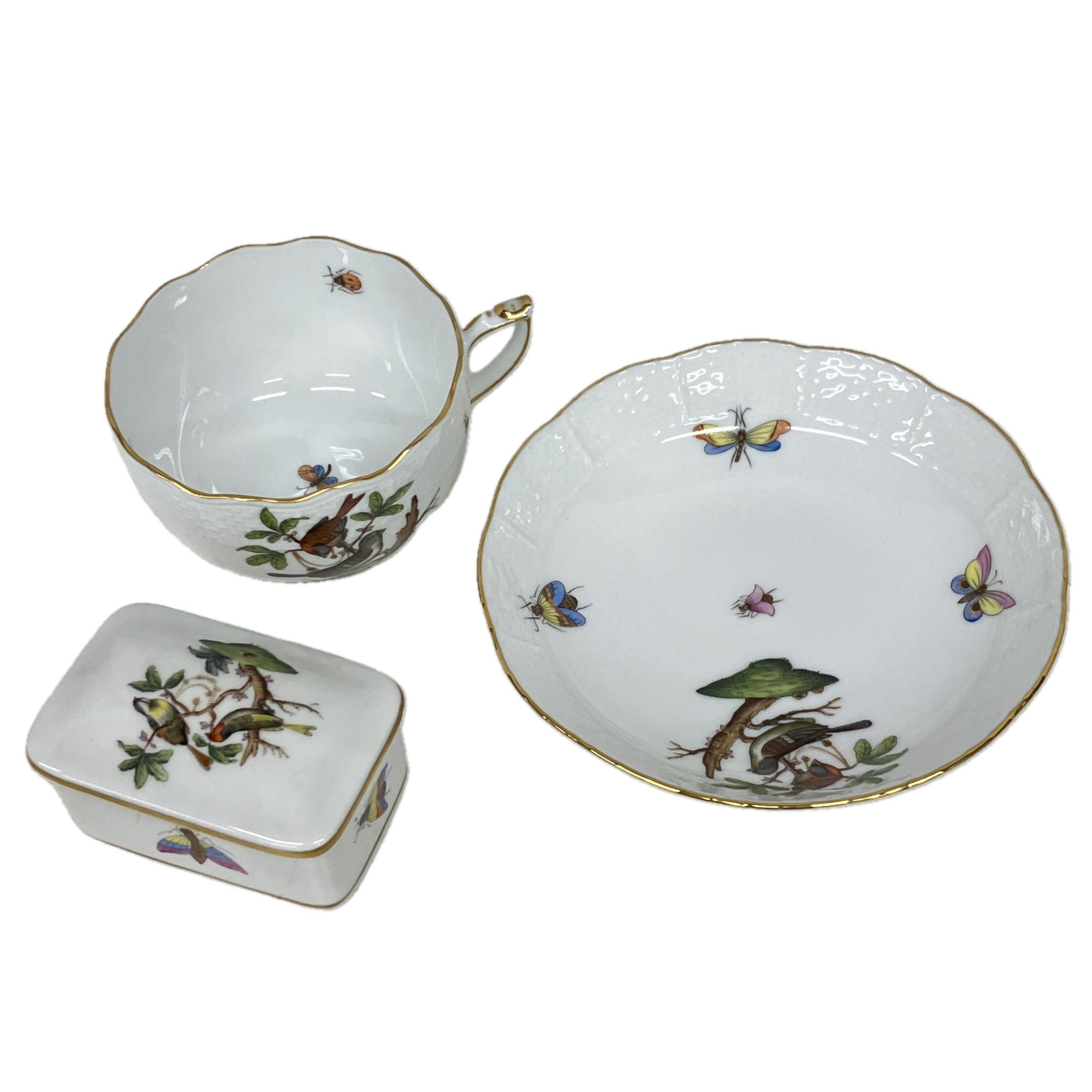 HEREND ロスチャイルドバード カップ&ソーサー