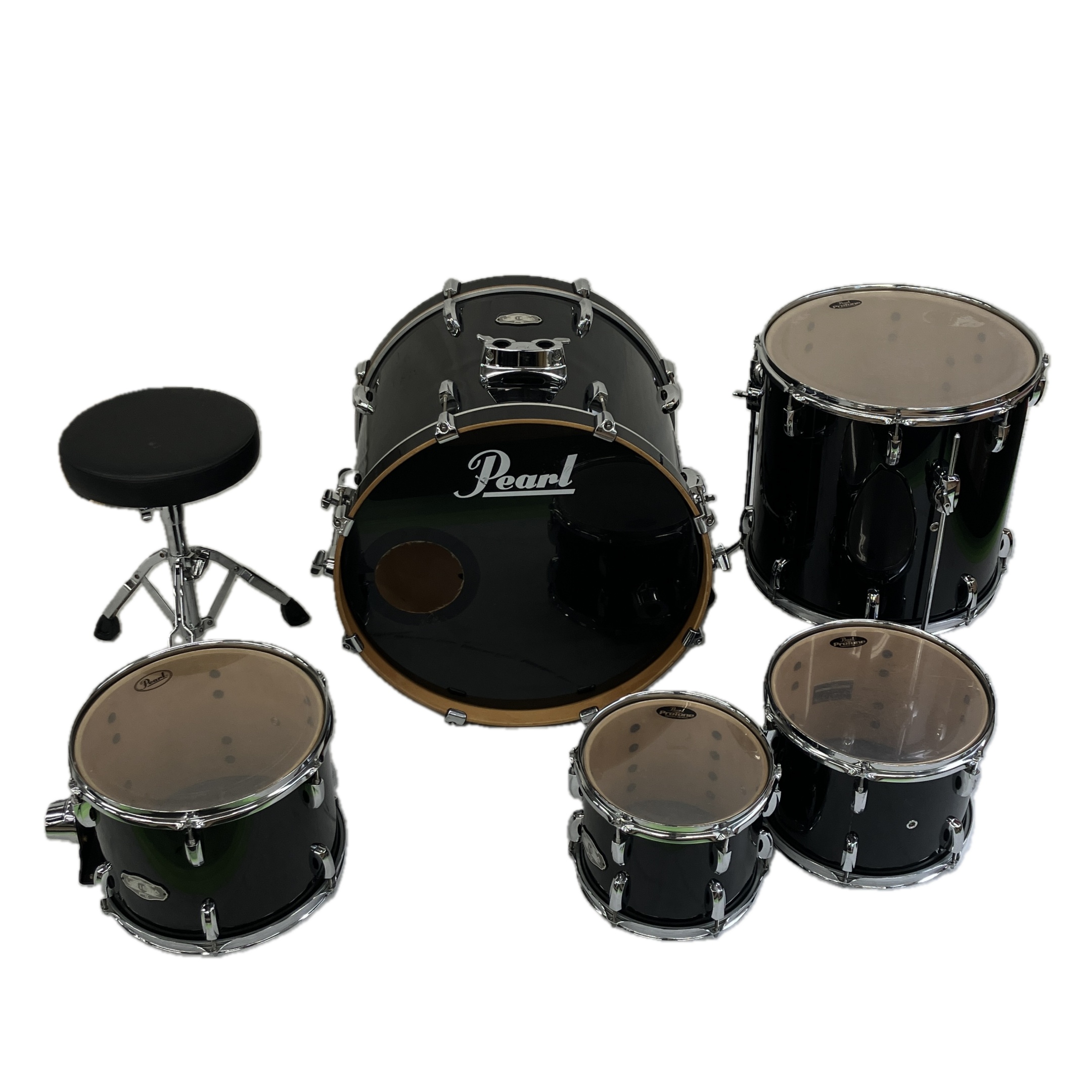 Pearl Vision ドラム ハイ ミッド ロー タム バスドラム 計4点セット