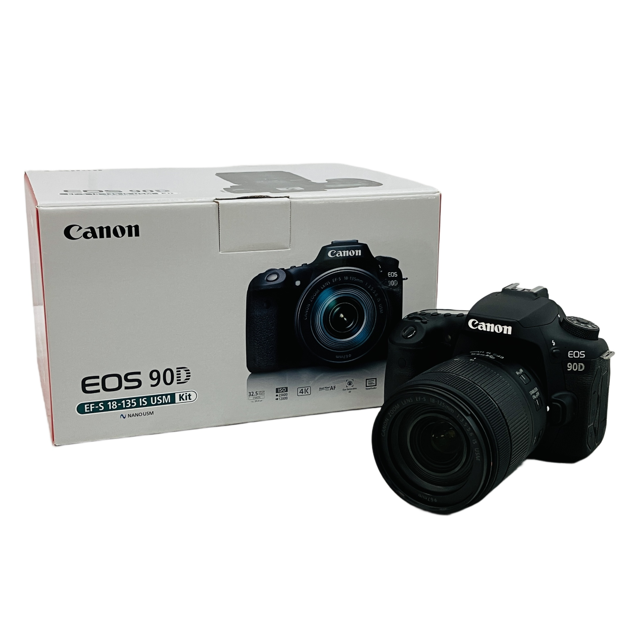 高画質・高機能の定番 キヤノン EOS 90D EF-S18-135 IS USM レンズキット