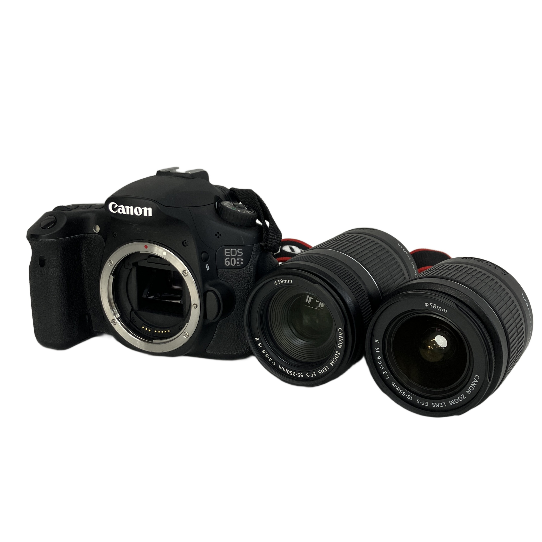 Canon EOS 60D EF-S 18-55mm 55-250mm レンズ2本セット