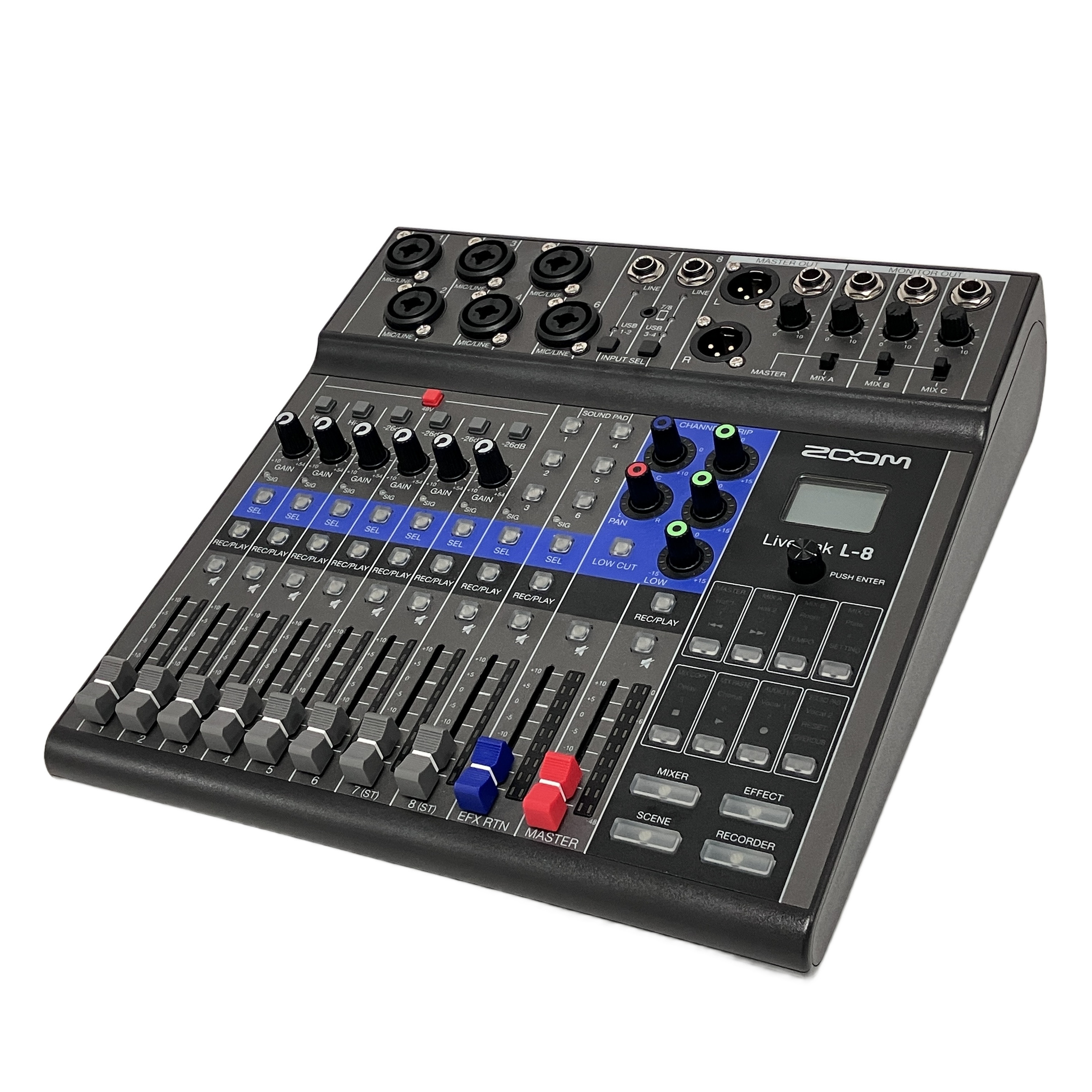 ZOOM LiveTrak L-8 デジタル ミキサー