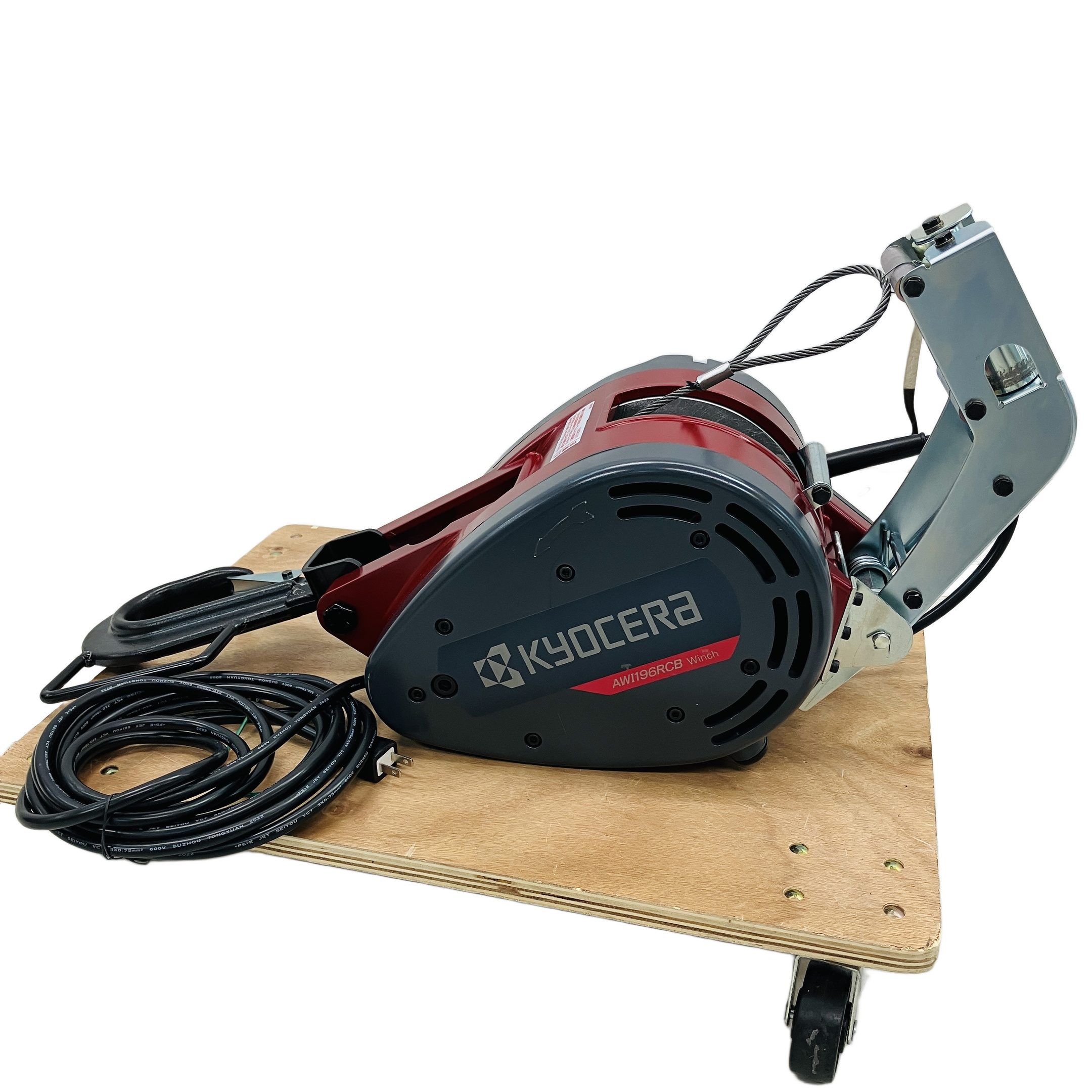 KYOCERA AWI196RCB リモコンウインチ/最大200kg・29mワイヤー・100V電源モデル