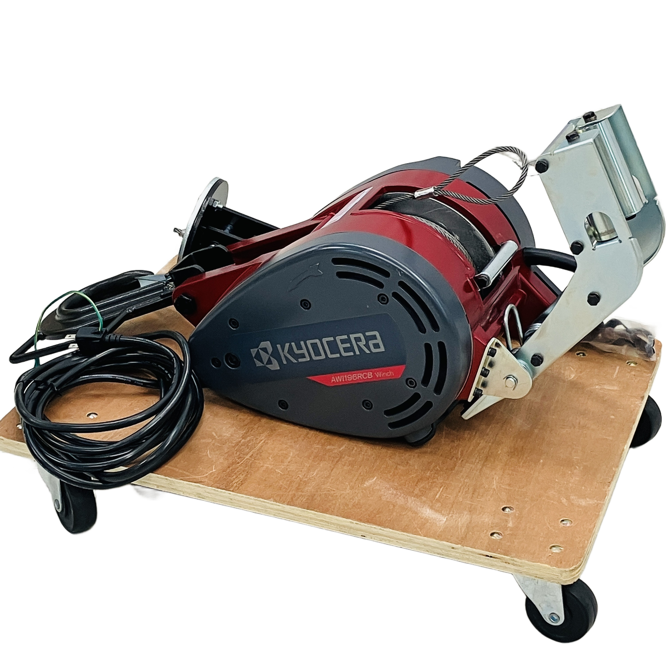 KYOCERA AWI196RCB リモコンウインチ/最大200kg・29mワイヤー・100V電源モデル