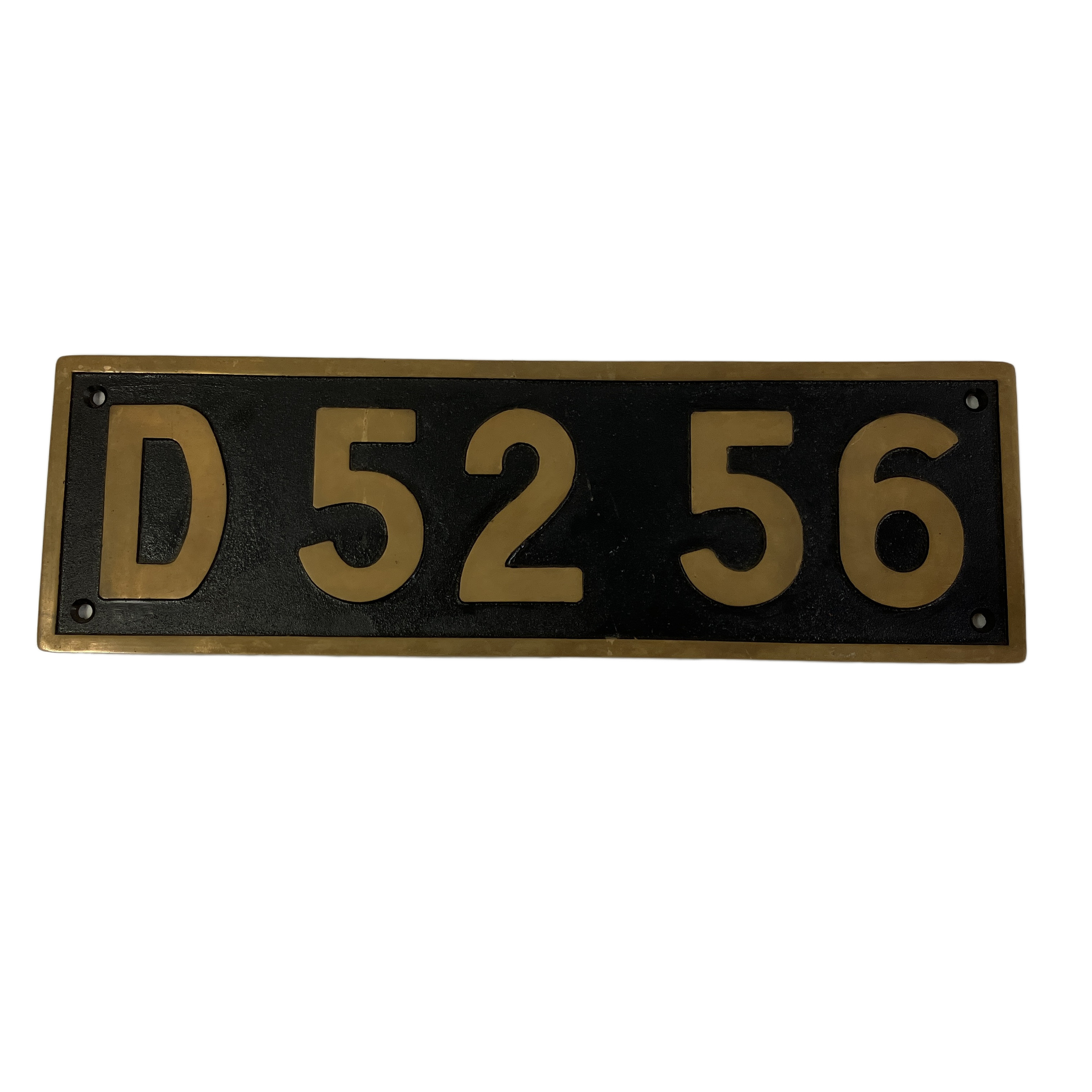 国鉄 D52 56 ナンバープレート 砲金製