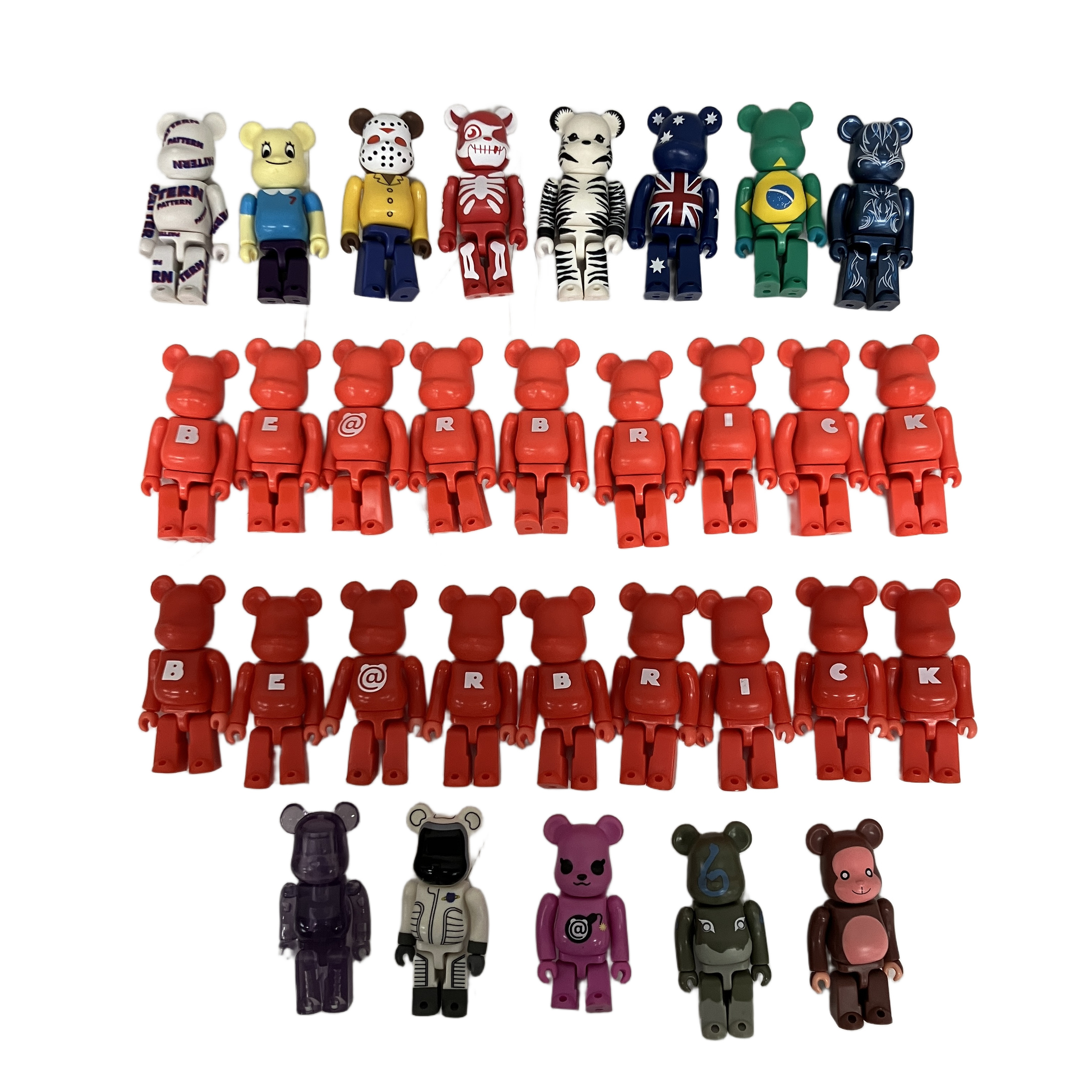 MEDICOM TOY BE@RBRICK BASIC オレンジ レッド 計31点