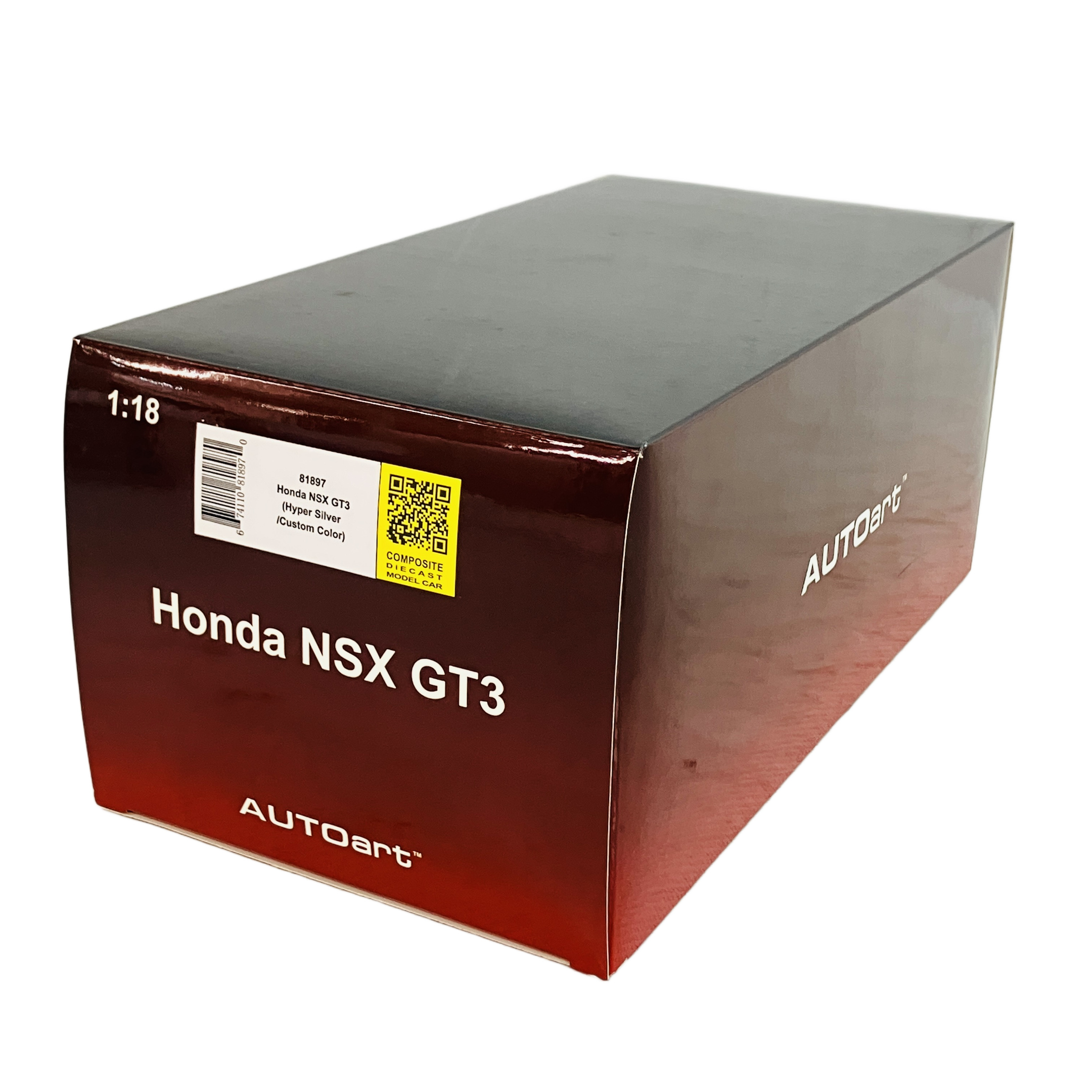AUTOart 1/18 NSX GT3 2018 ミニカー hyper silver