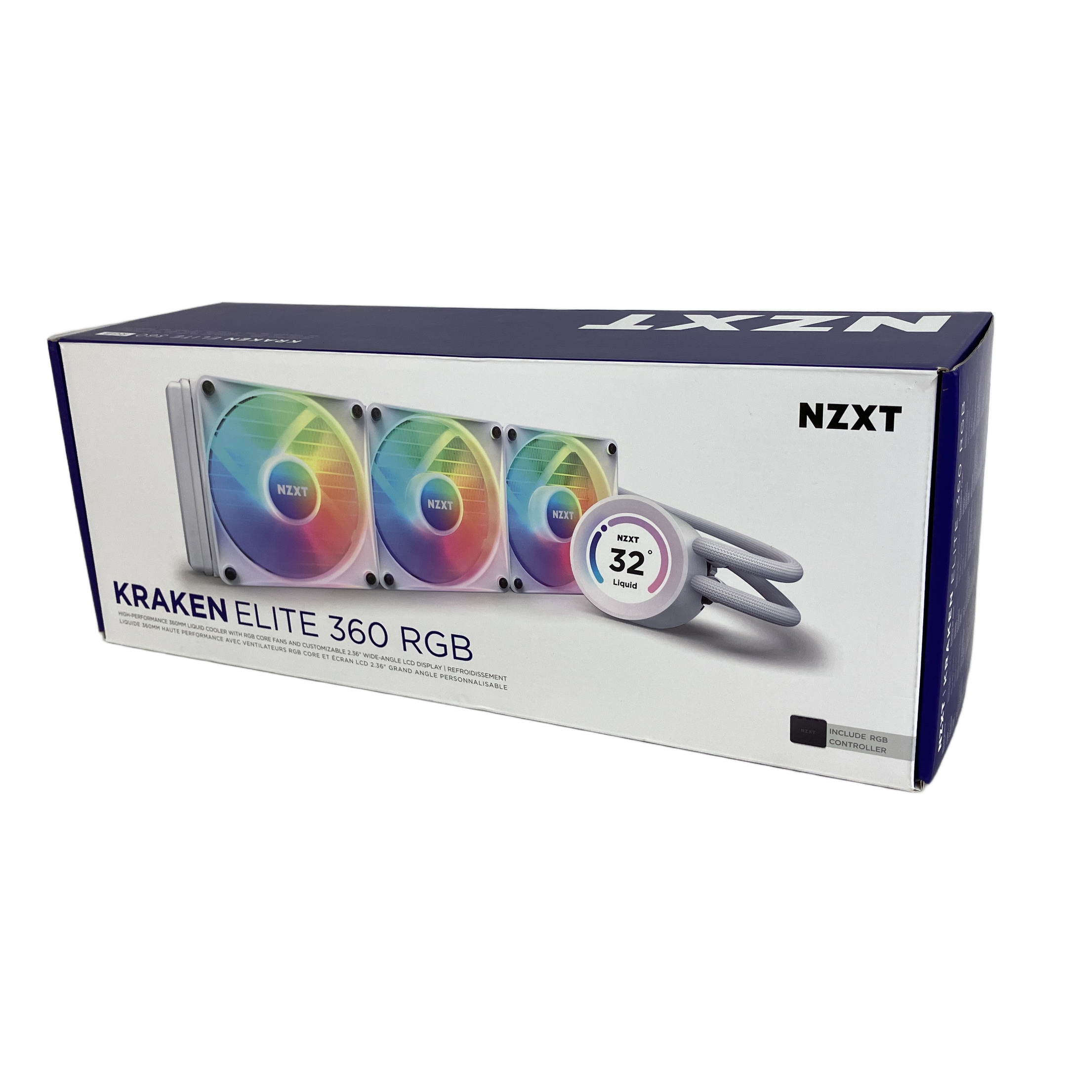 NZXT KRAKEN ELITE RGB 360 水冷CPUクーラー ホワイト