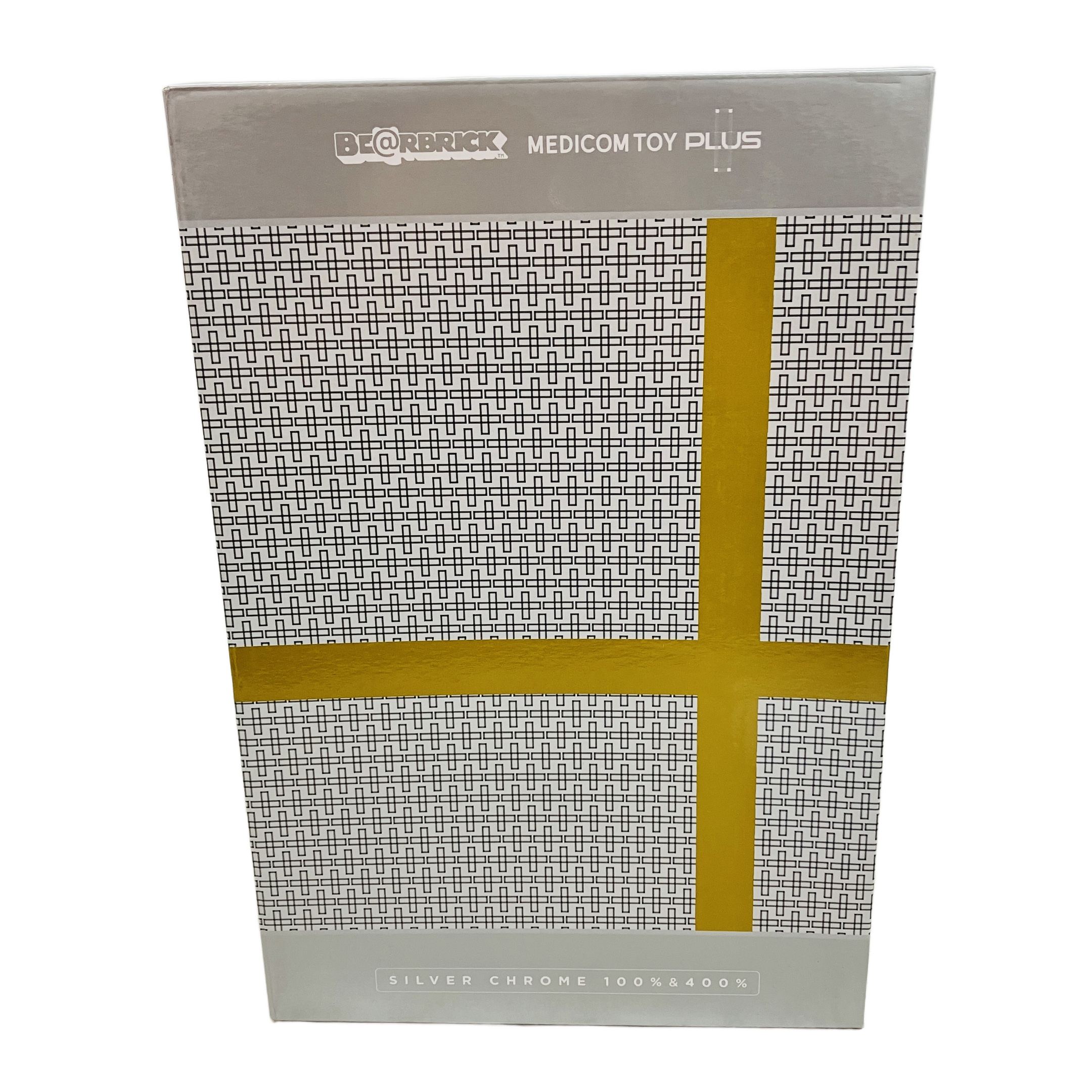 MEDICOM TOY BE@RBRICK PLUS SILVER CHROME 100% & 400% フィギュア