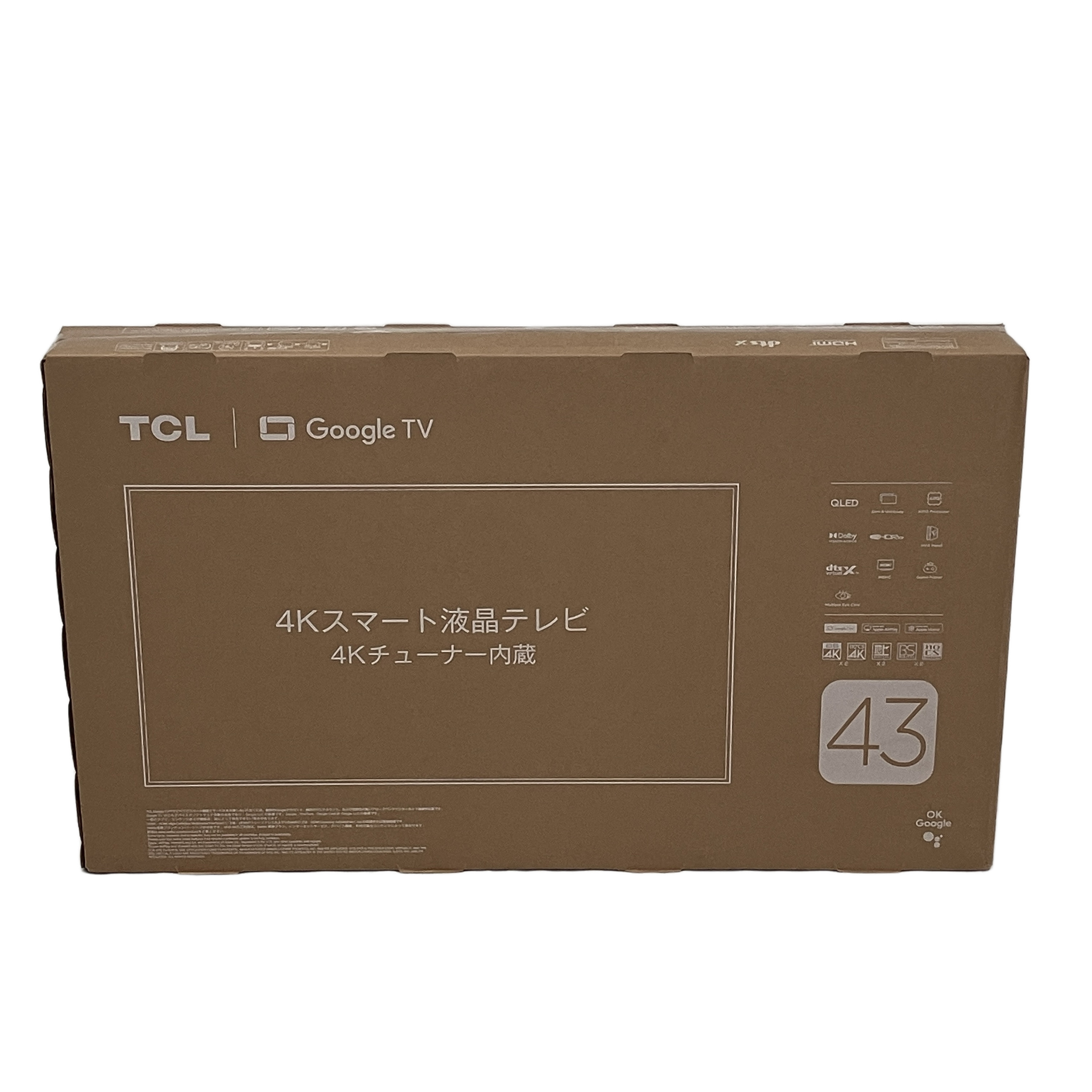 TCL 43P7K 4K対応 液晶テレビ