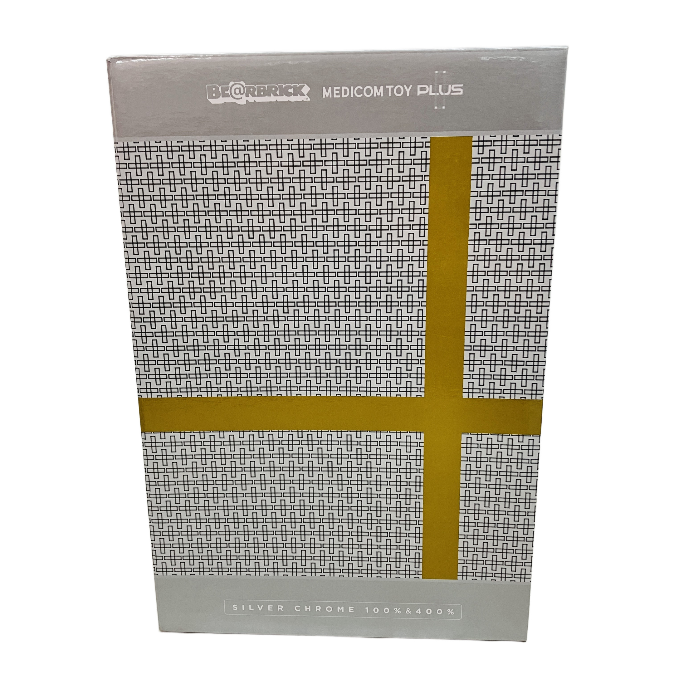MEDICOM TOY BE@RBRICK PLUS SILVER CHROME 100% & 400% フィギュア