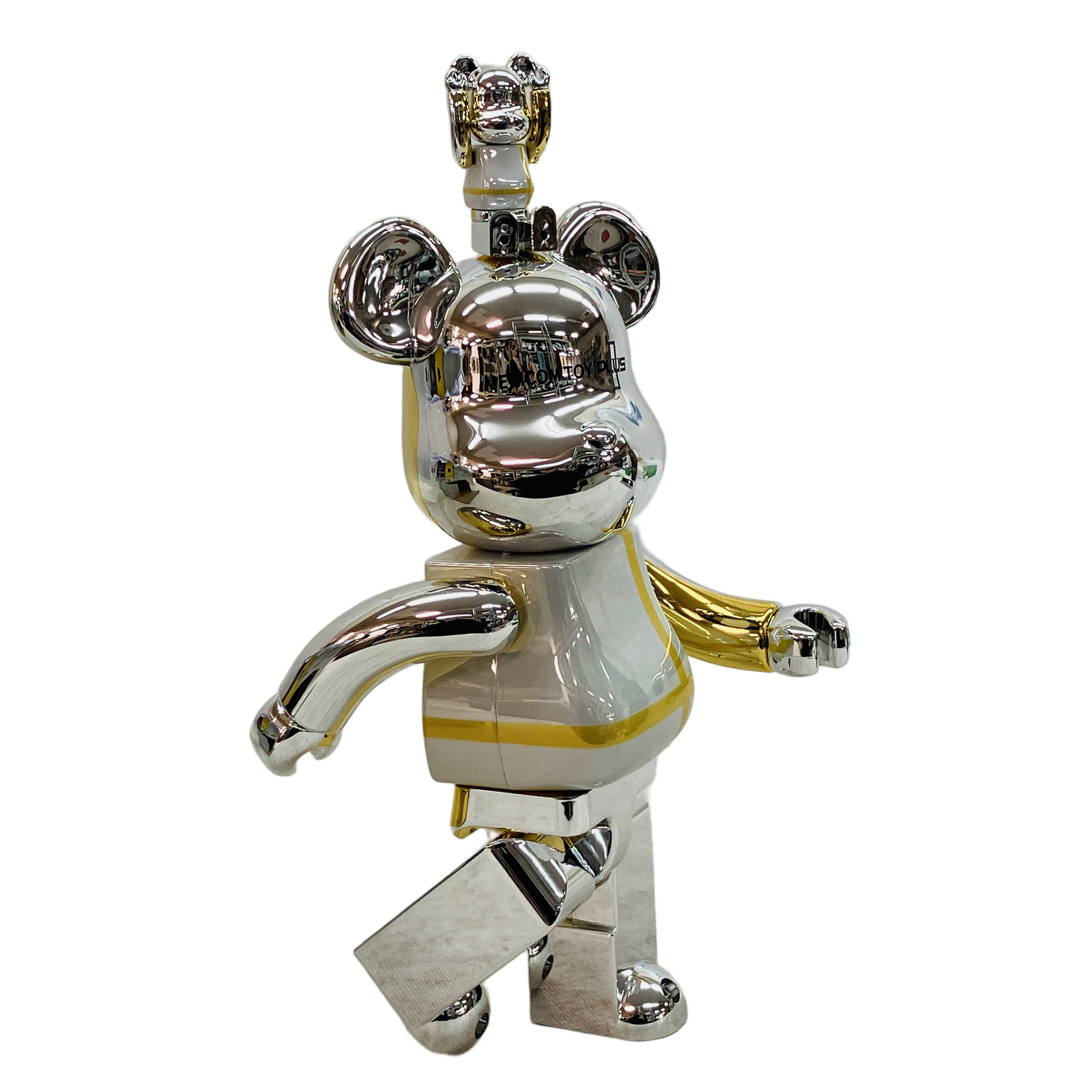 MEDICOM TOY BE@RBRICK PLUS SILVER CHROME 100% & 400% ベアブリック