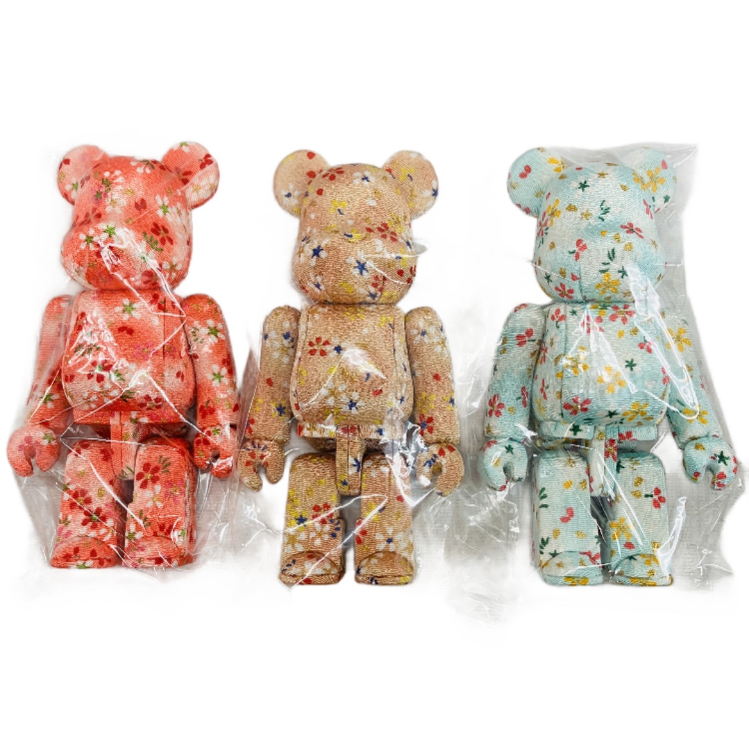 MEDICOM TOY BE@RBRICK 柿沼人形 木目込み 3種