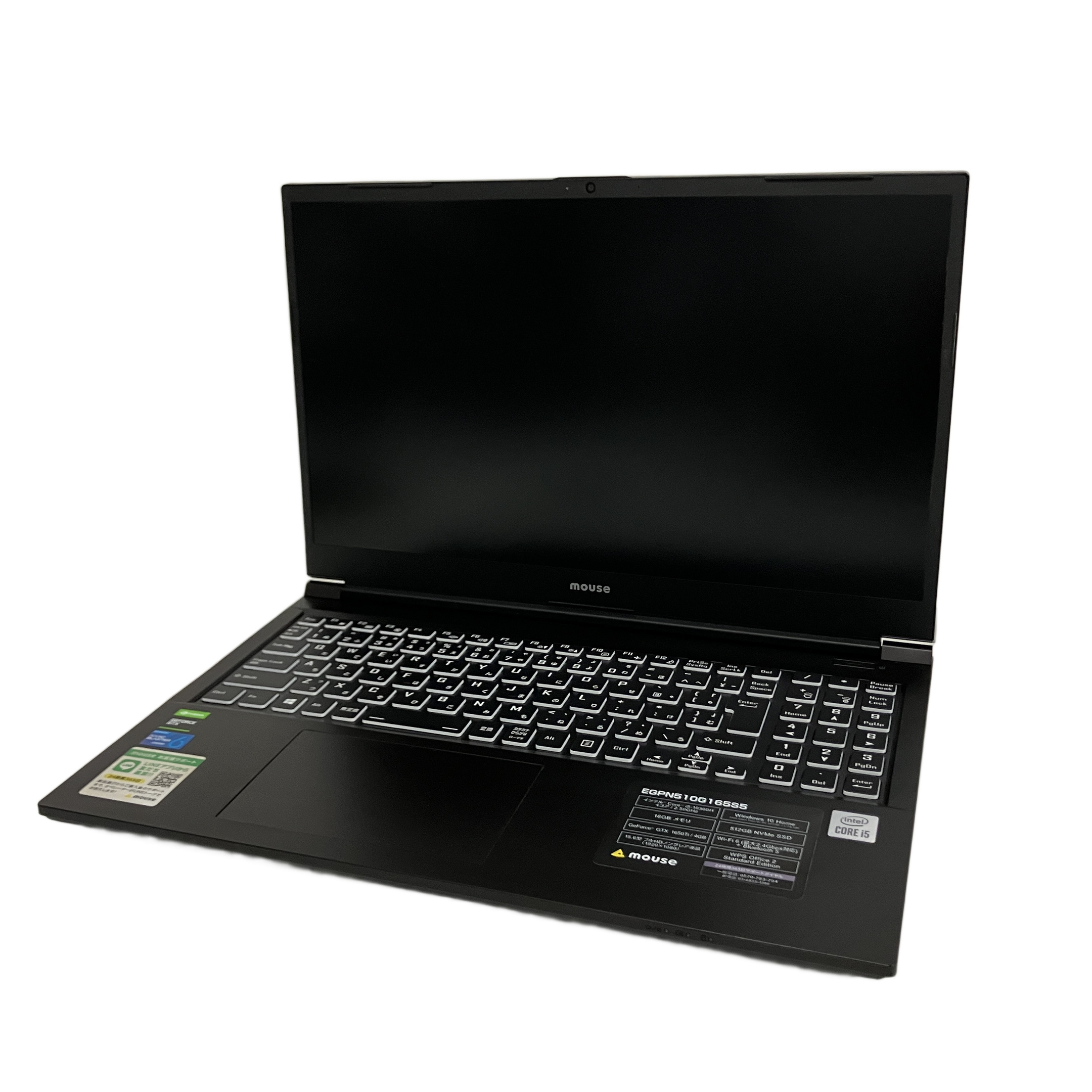 MOUSE EGPN510G165S5 i5 10300H GTX1650ti ノートパソコン