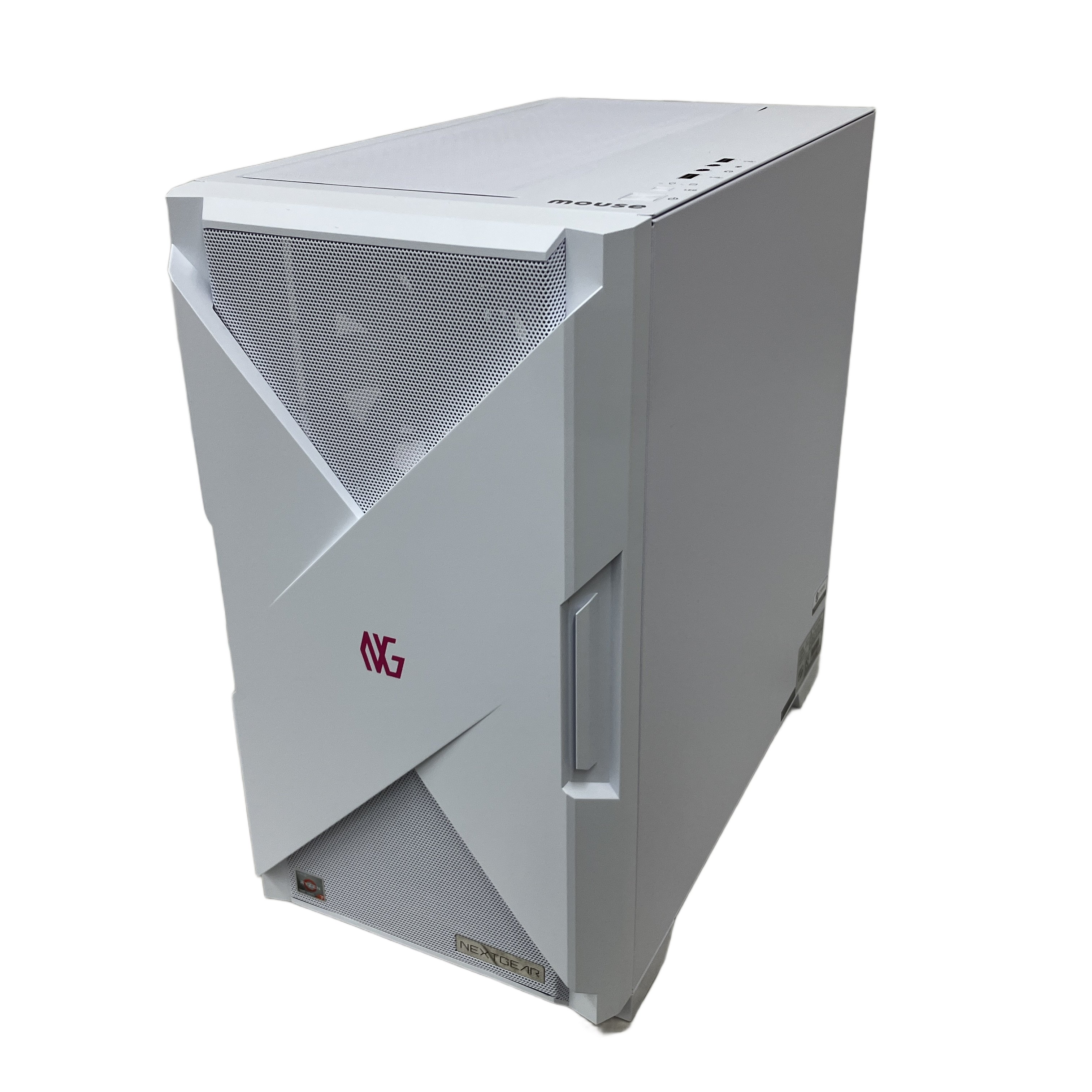 Mouse NEXTGEAR JGA7G7SW5ABC — 洗練されたホワイトケースにRyzen 7 5700XとRTX 4070 SUPERを搭載し、ゲームを圧倒的な高画質で楽しめるハイパフォーマンス・ゲーミングPC。