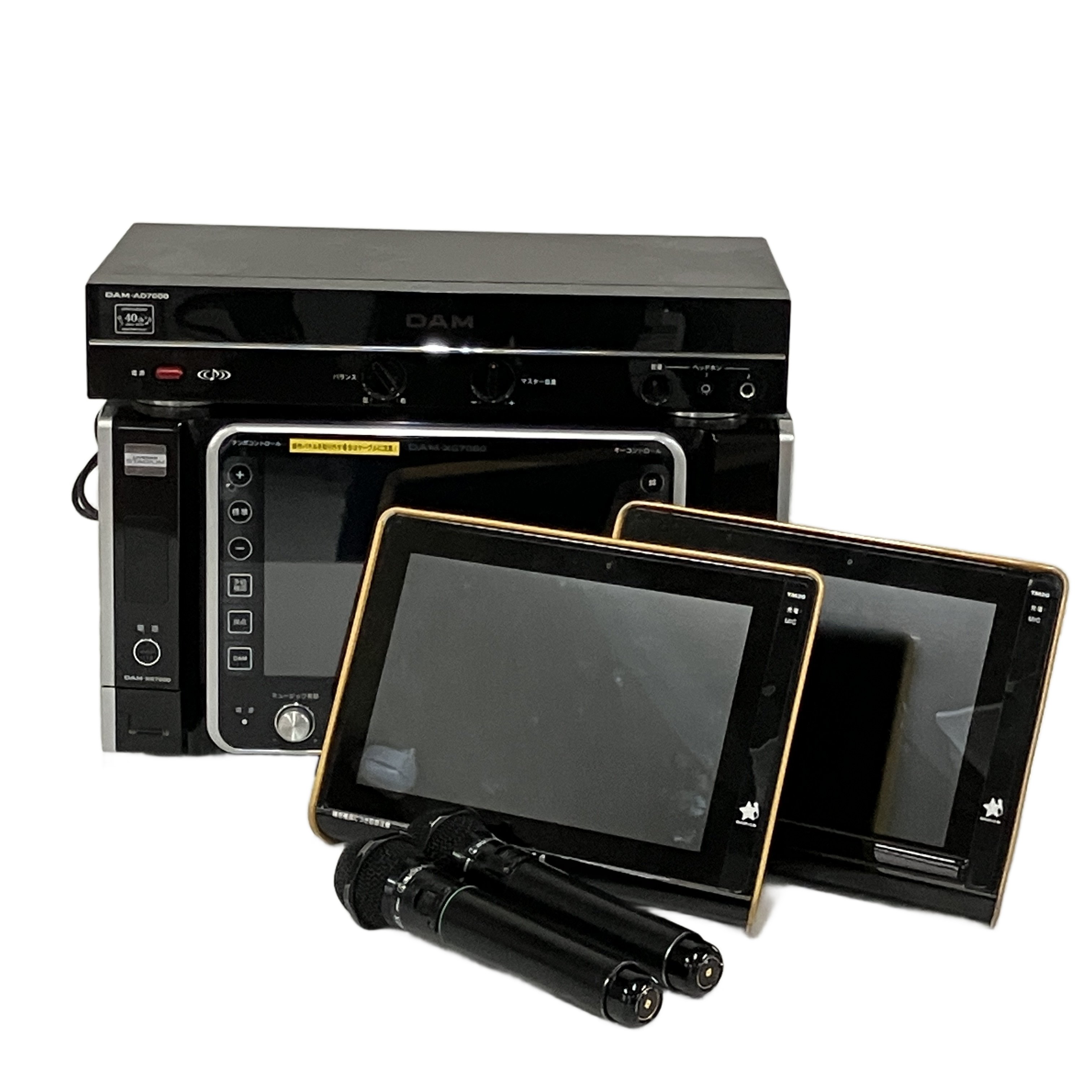 第一興商 DAM-XG7000 カラオケ機材 アンプ マイク2本