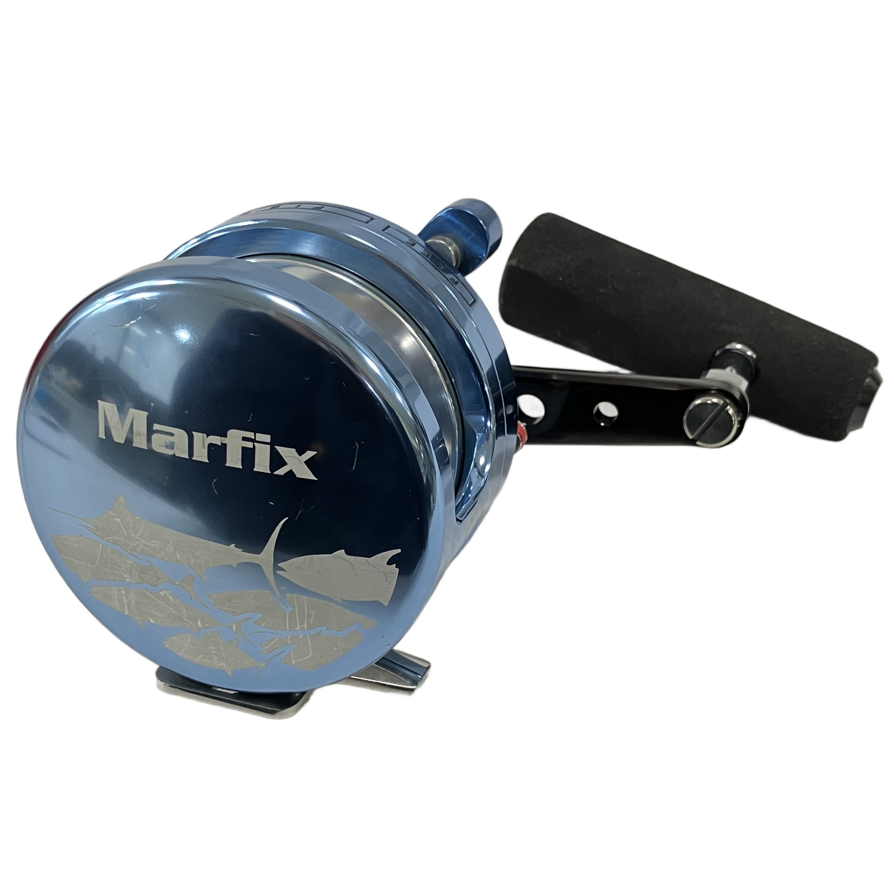 Marfix N4 PE4号 ベイトリール パワーハンドル付き