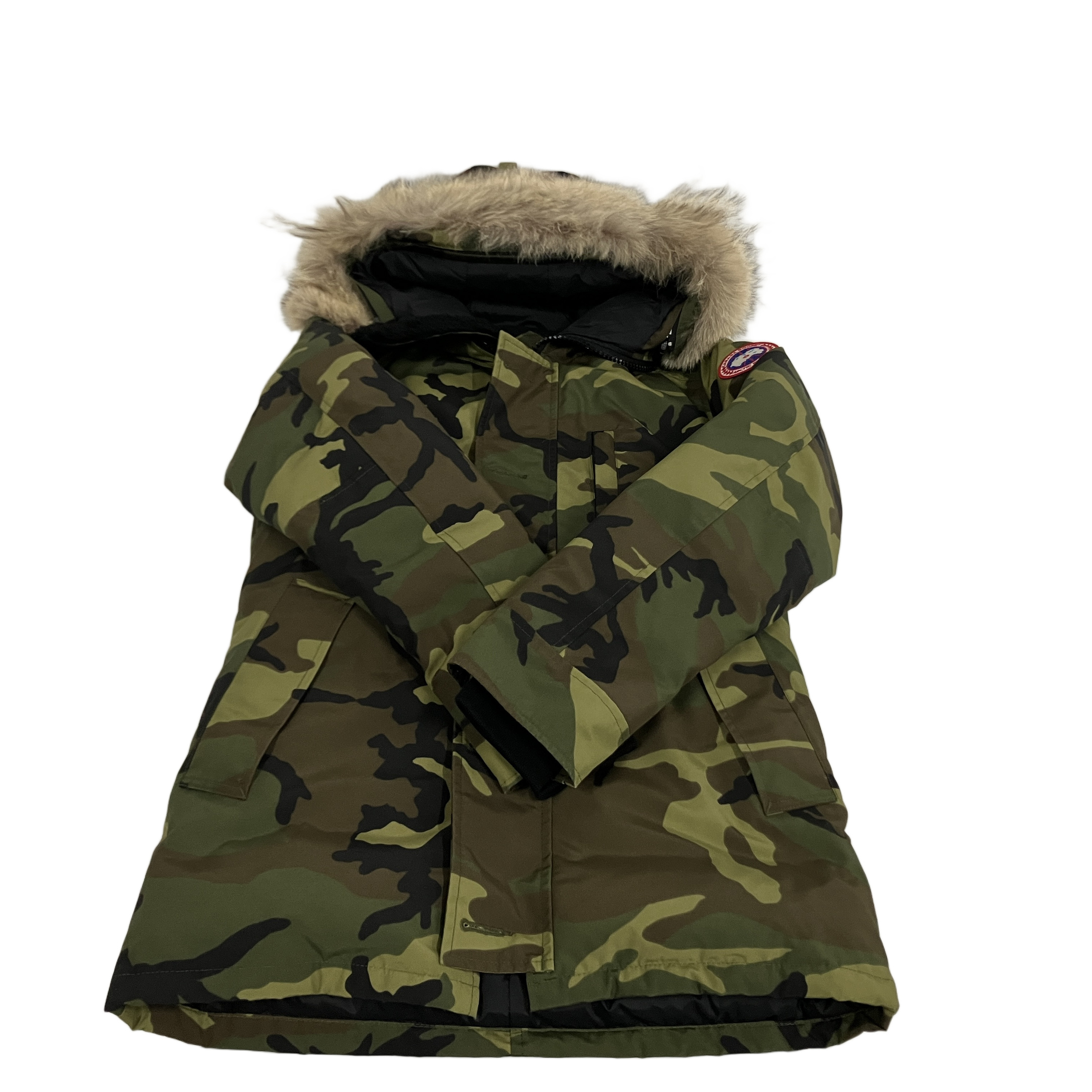 CANADA GOOSE カモフラ SPサイズ ダウン ジャケット