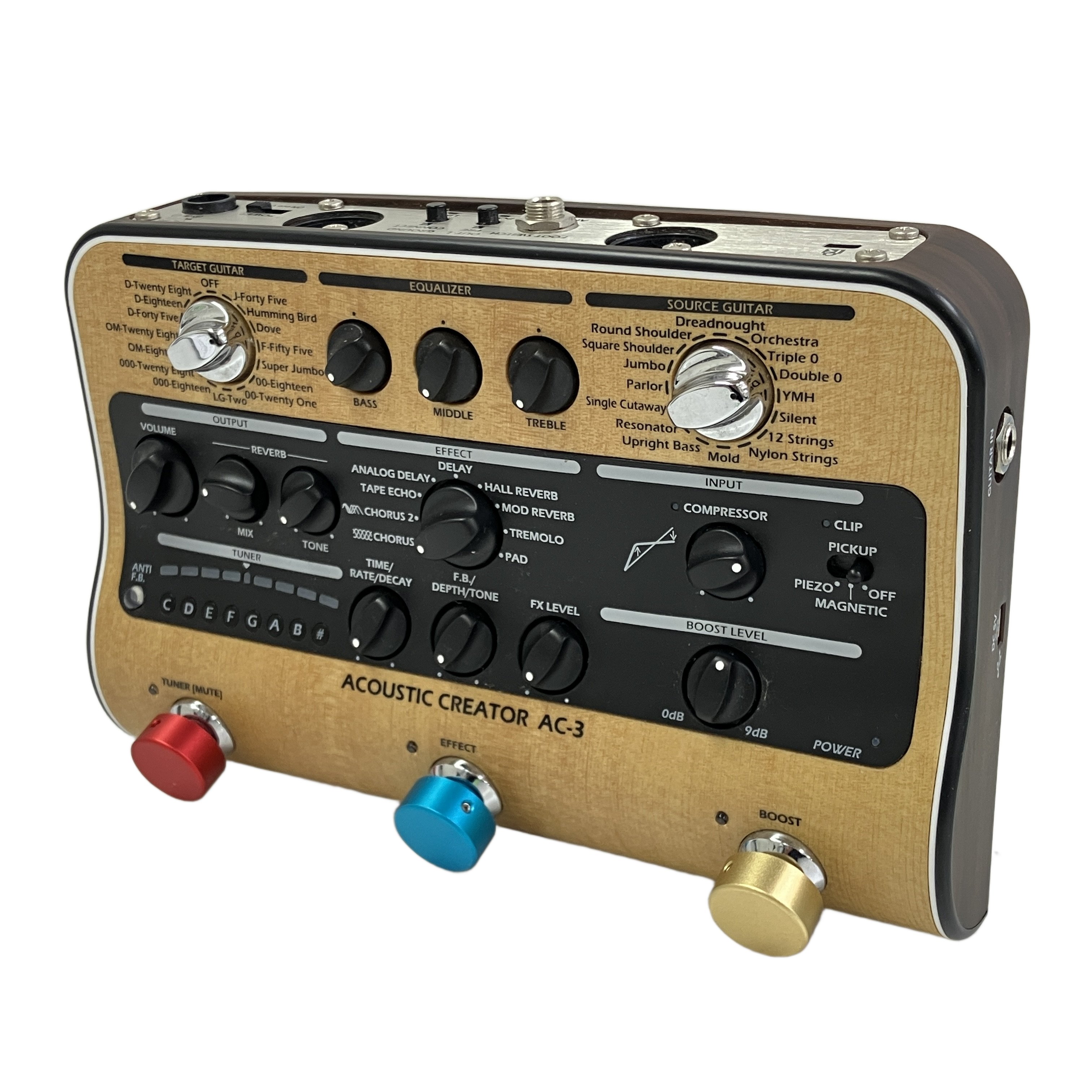 ZOOM ACOUSTIC CREATOR AC-3 アコースティックギター用 プリアンプ