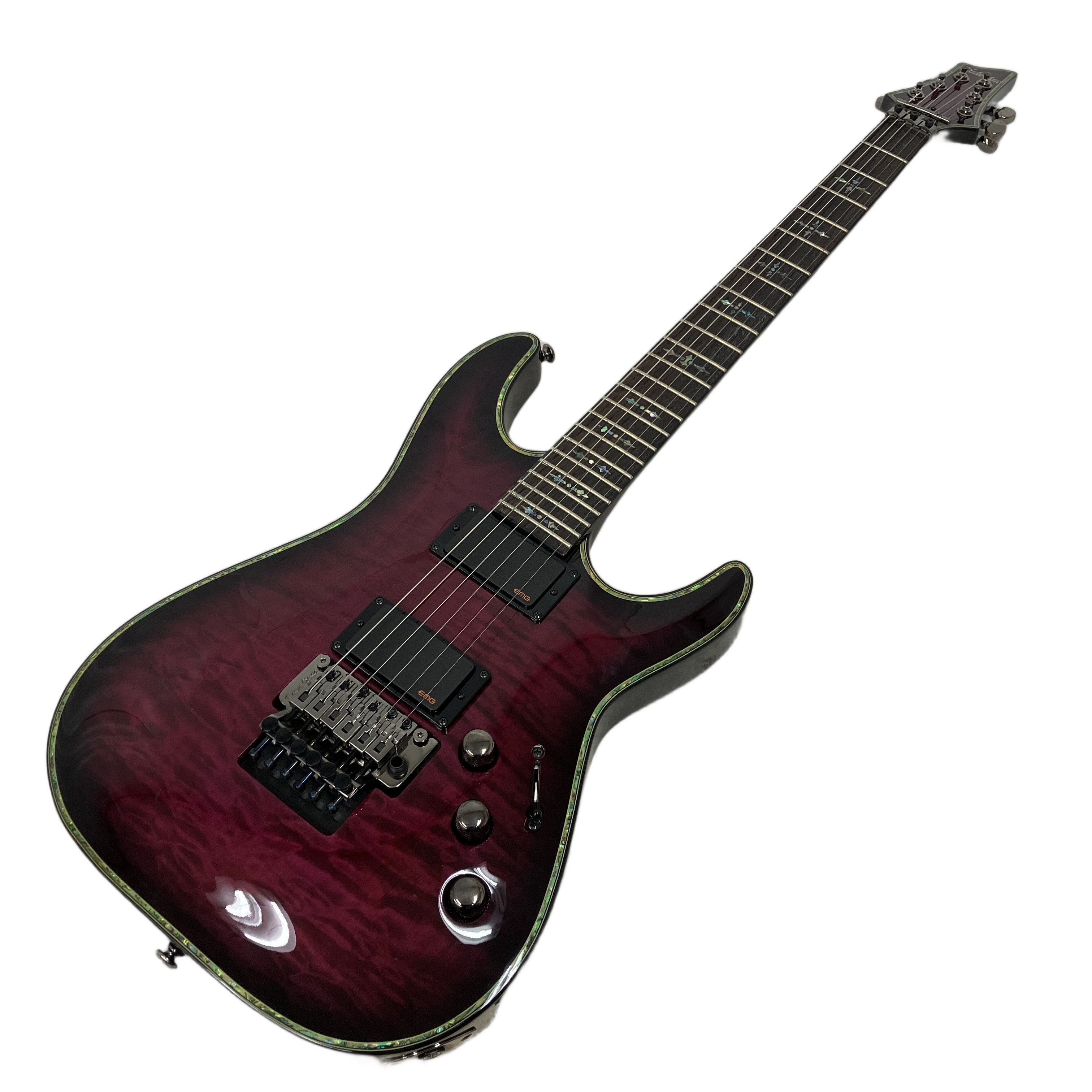 SCHECTER AD-C-1-FR-HR/STPB|魔力を秘めたシースルー・パープルの重低音