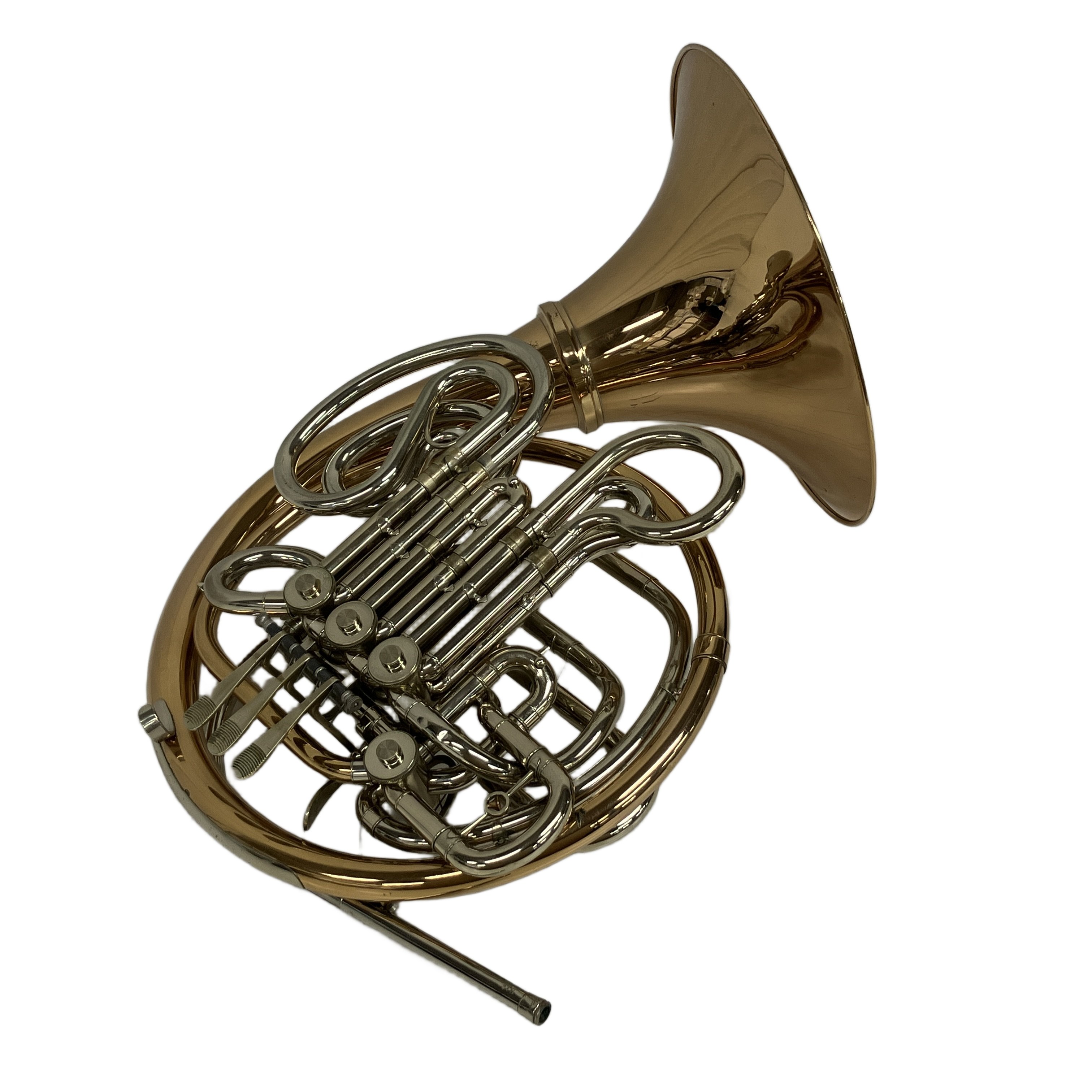 Holton H104 フルダブルホルン タックウェルモデル — ホルンの巨匠バリー・タックウェルの監修により誕生した、圧倒的な響きと精密な操作性を兼ね備えたホルトンの最高峰モデル。