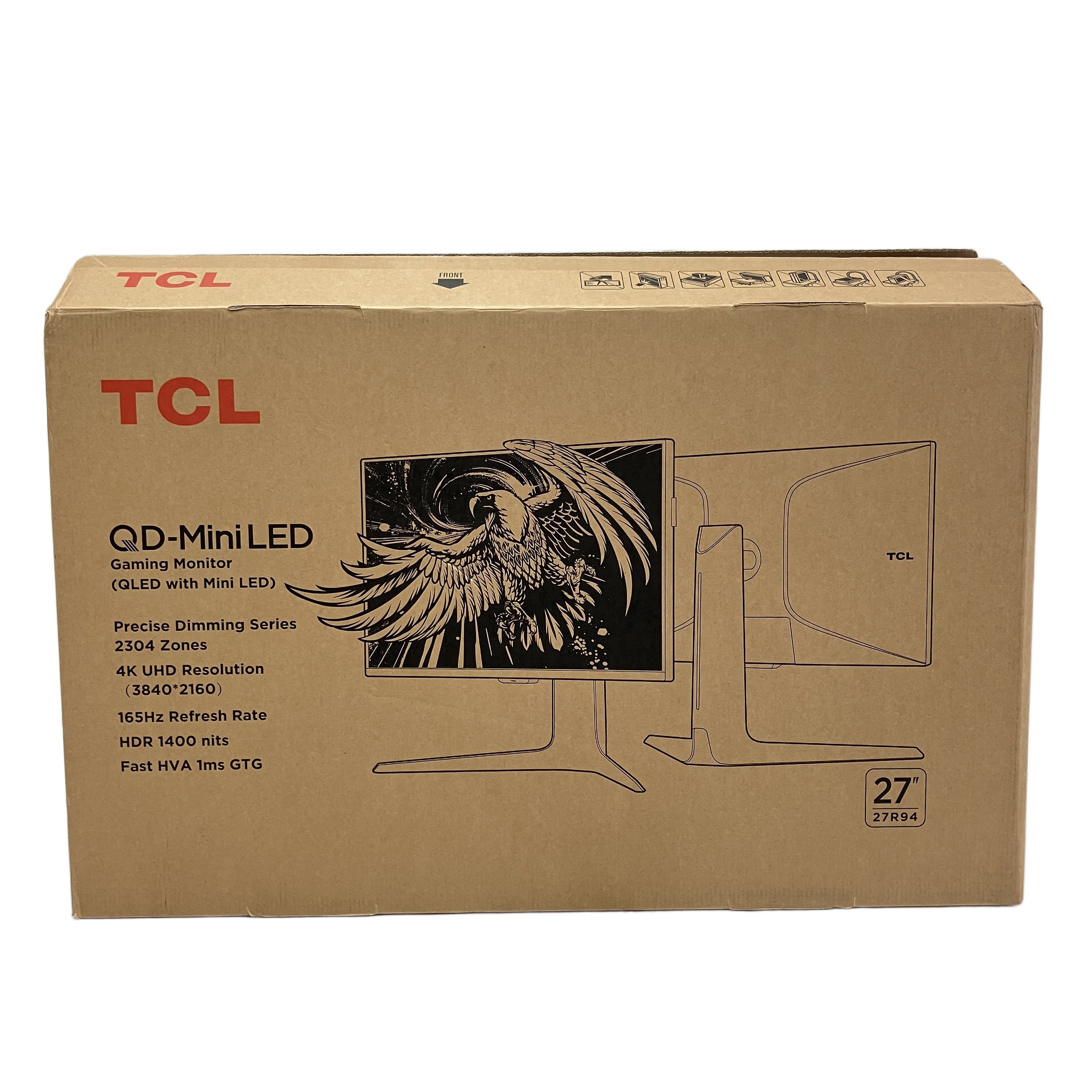TCL 27R94 量子ドット Mini LED ゲーミング液晶ディスプレイモニター 27インチ