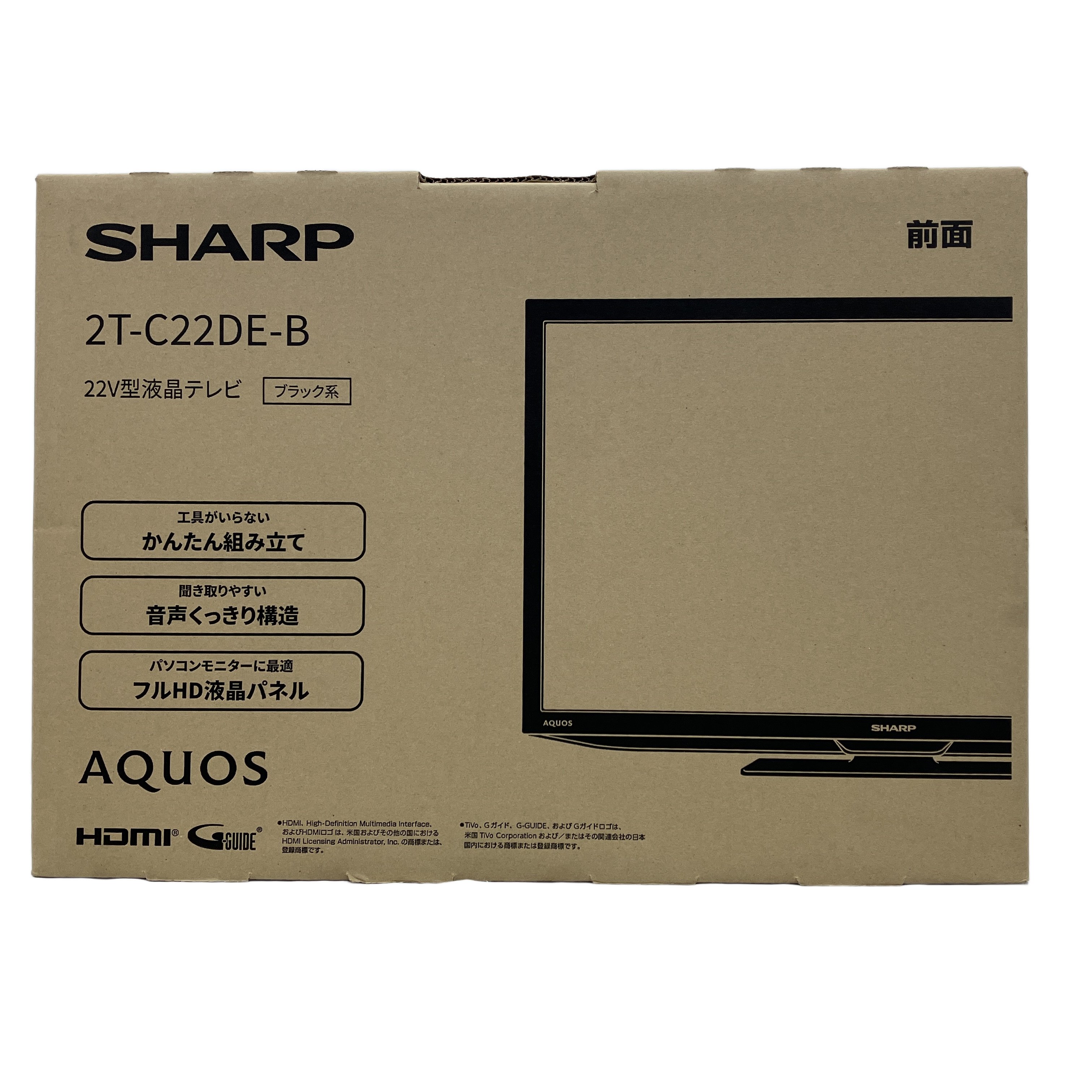 SHARP 2T-C22DE-B 液晶テレビ