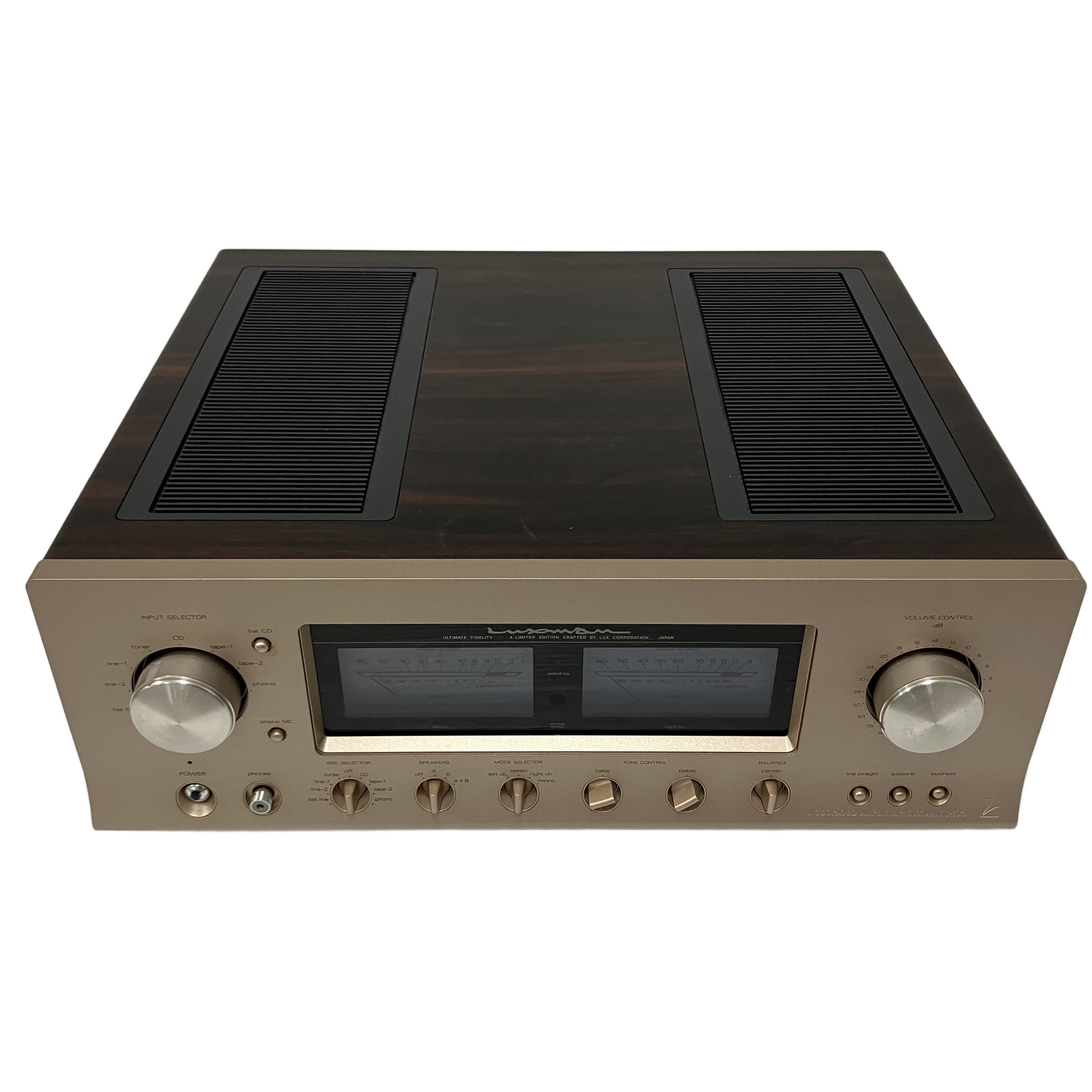 LUXMAN L-507s|黄金に輝く大型メーターと「ラックストーン」が紡ぐ、芳醇な音楽体験