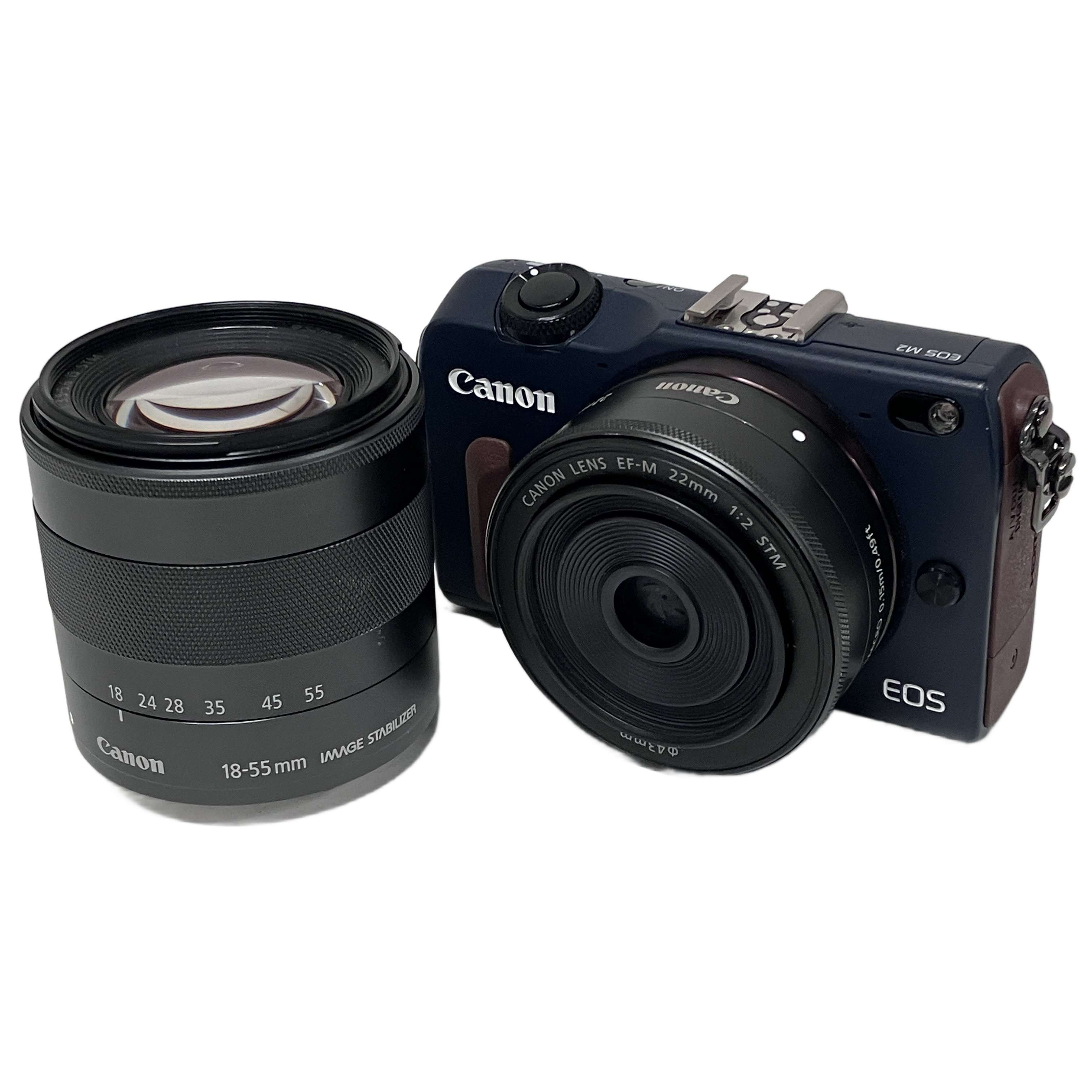 Canon EOS M2 EF-M 18-55mm F3.5-5.6 EF-M 22mm ミラーレス一眼レフ