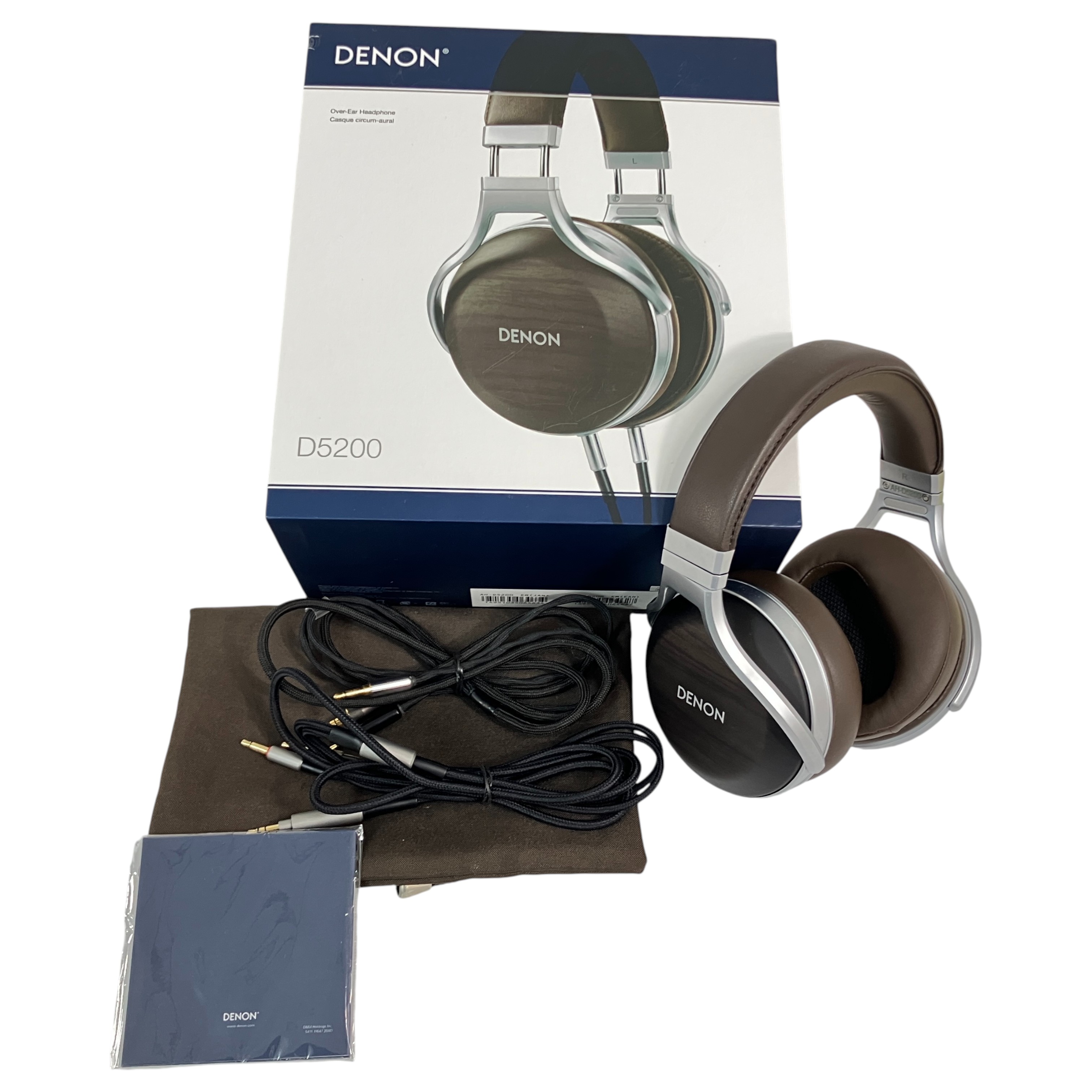 DENON AH-D5200 密閉型ヘッドホン ゼブラウッド