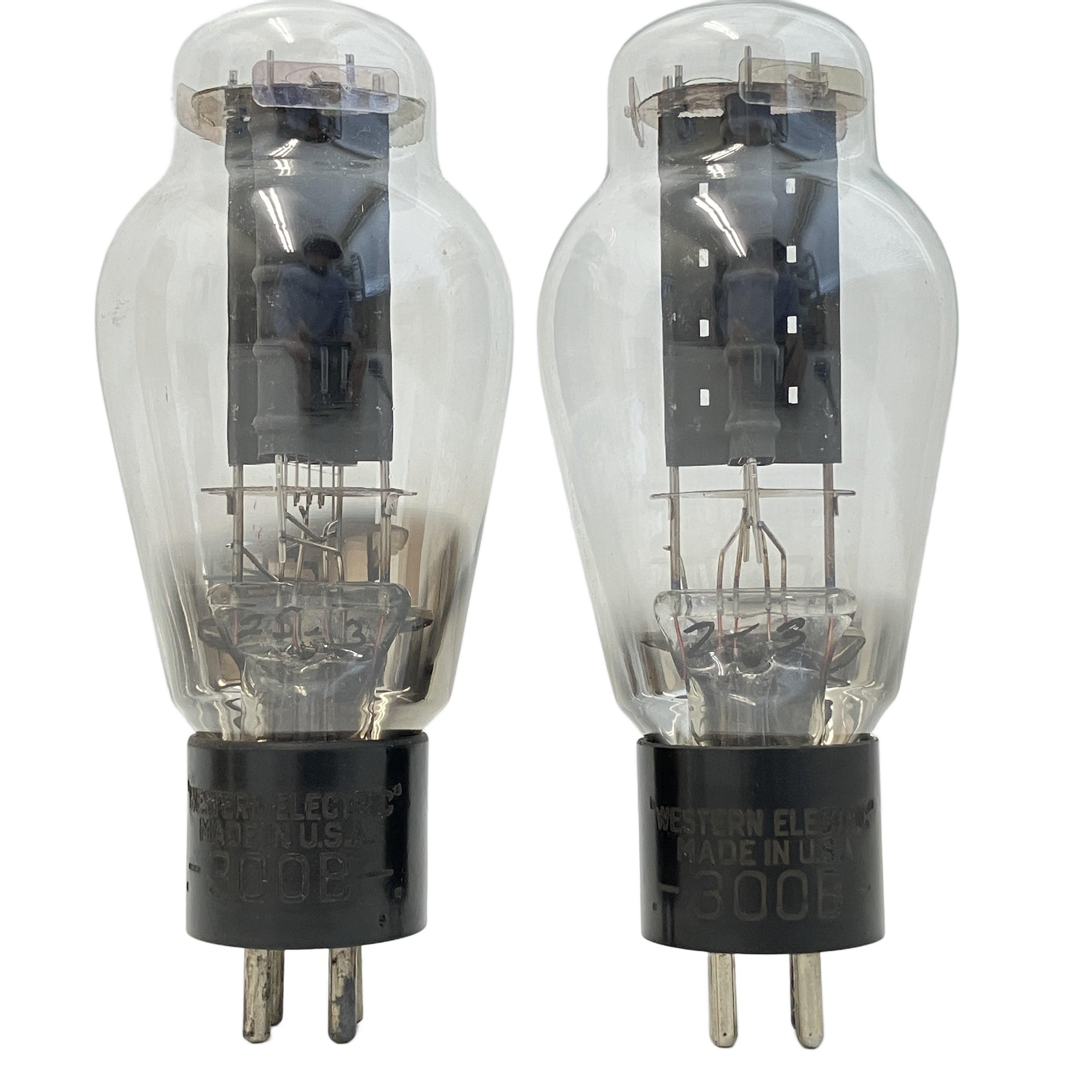 Western Electric 300B 1940年代初期ロゴ|「真空管の王様」の頂点、歴史を刻んだ刻印モデルの至高ペア