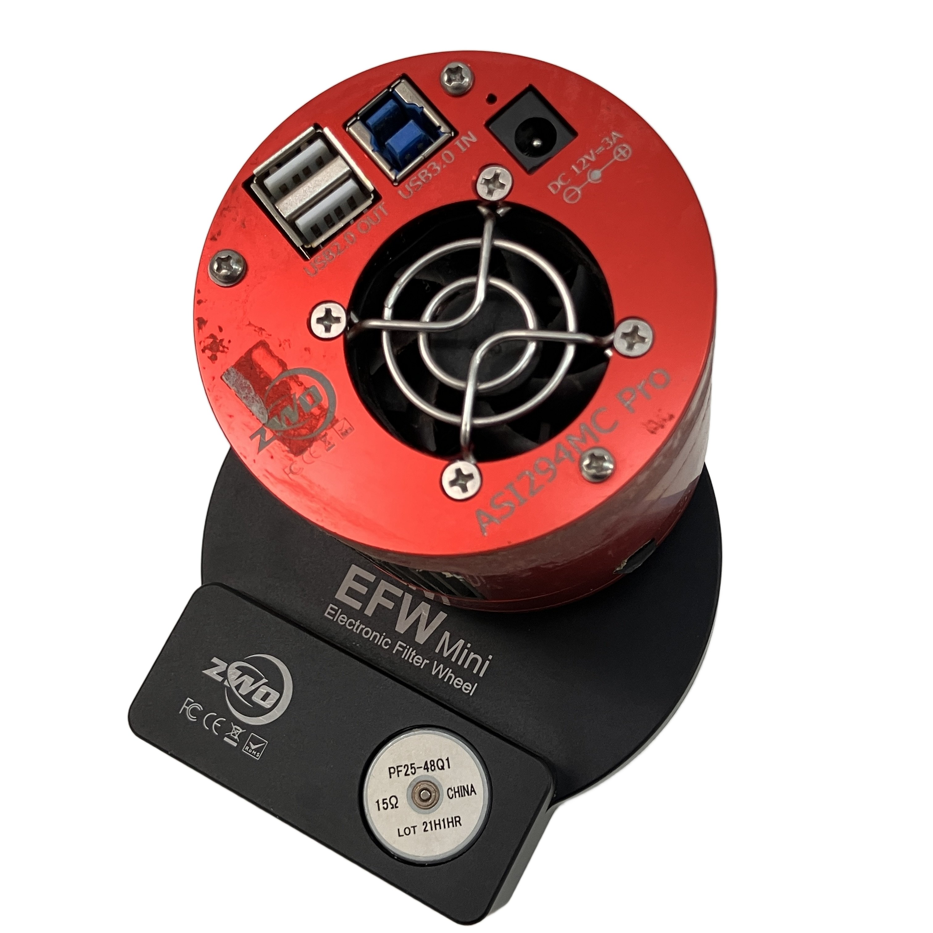 ZWO ASI294MC Pro & EFW mini セット|高感度CMOSと電動フィルターホイールで天体写真の可能性を広げる 天体撮影の定番として高い信頼を得ている冷却CMOSカ