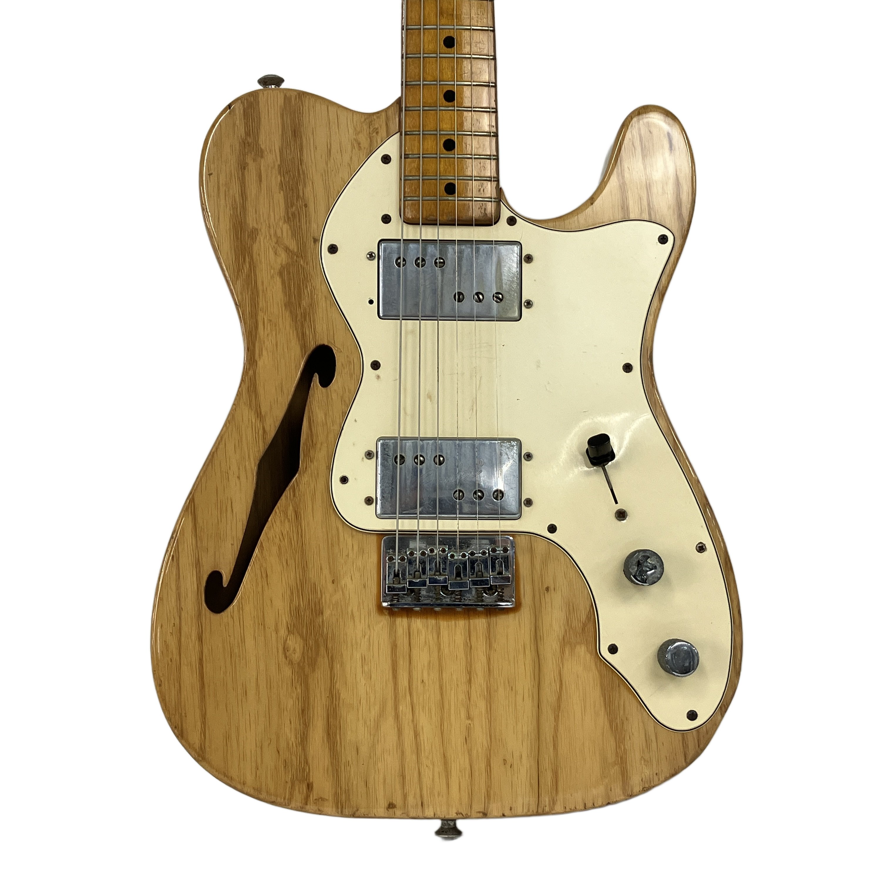Fender Telecaster Thinline 1976年製|「Wide Range」ハムバッカーが奏でる、唯一無二のヴィンテージ・トーン
