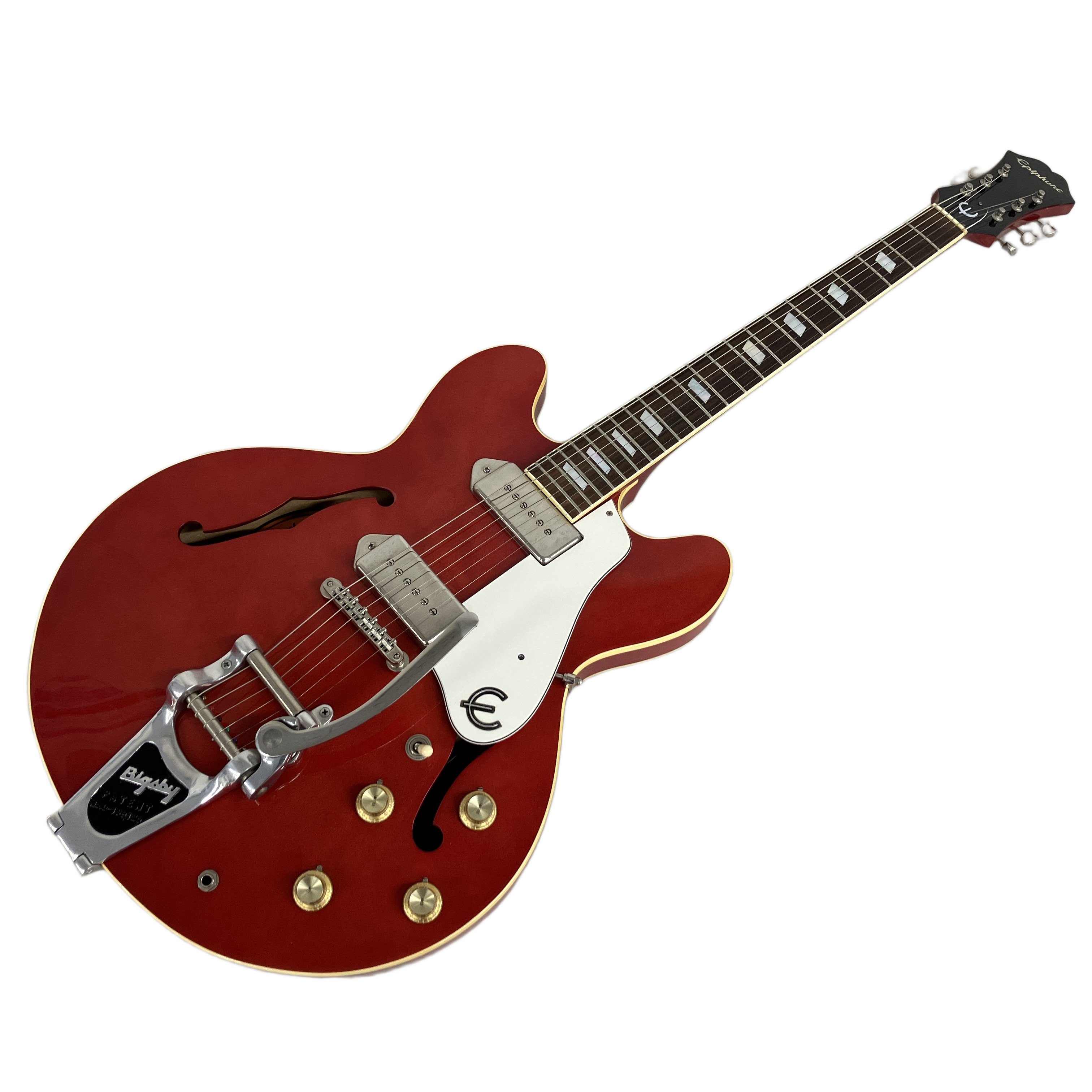 Epiphone CASINO Cherry|希少な90年代オレンジラベル、精巧な造りとBigsbyの輝き