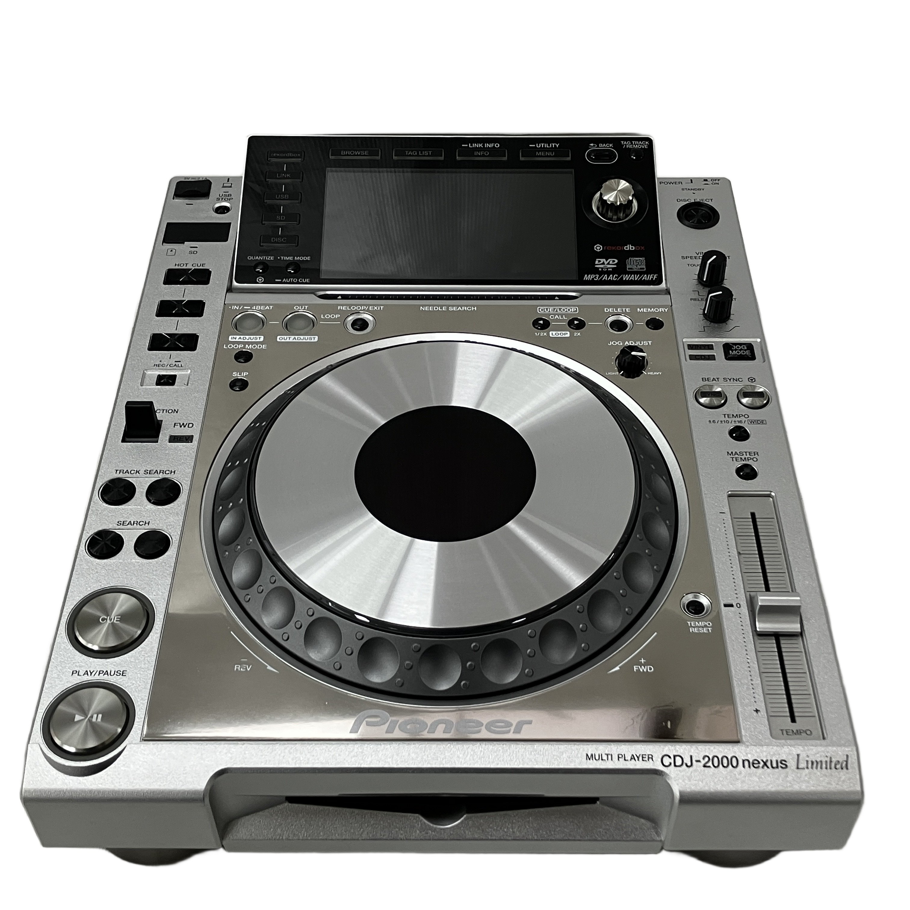 Pioneer CDJ-2000NXS-M (DJマルチプレーヤー):ブースで圧倒的な光を放つ鏡面仕上げ。世界中が探し求める幻のコレクターズ・ピース。