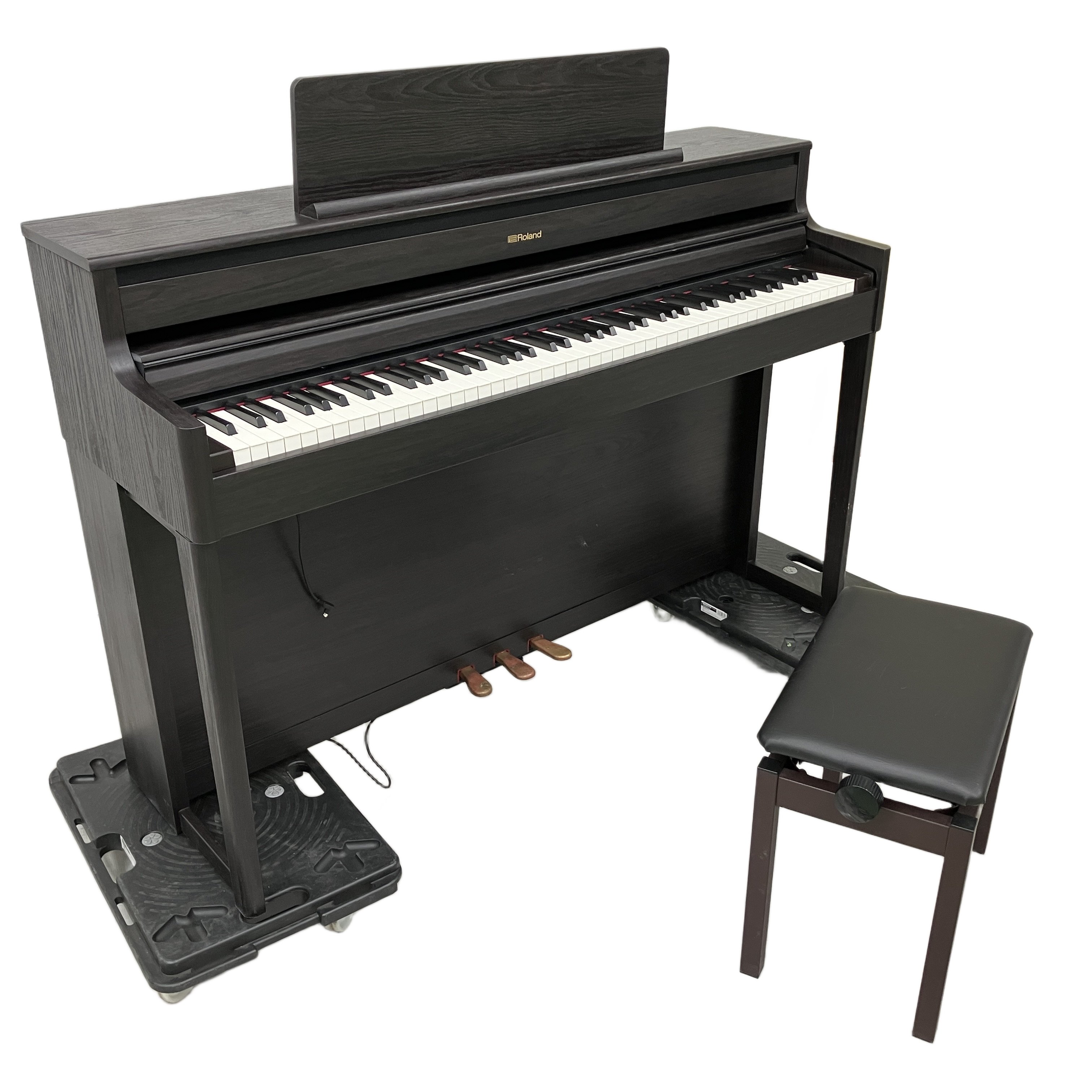 Roland HP704-DR|2020年製、極上の木製ハイブリッド鍵盤と四方のスピーカーが奏でる圧倒的なピアノ体験