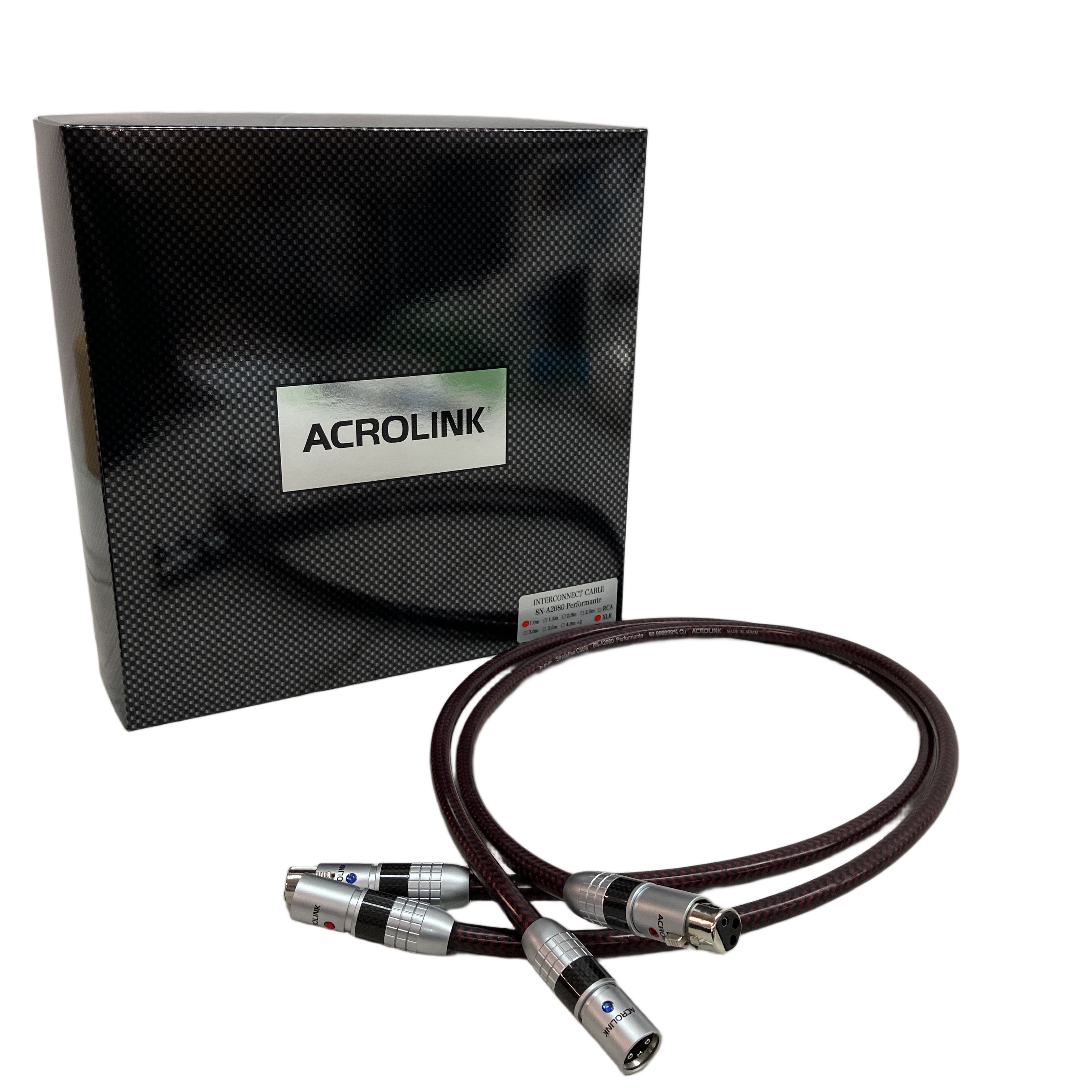 Acrolink 8N-A2080|極純度8N Cuが導く、音源の静寂と微細な余韻までを描き出す1.0mペア