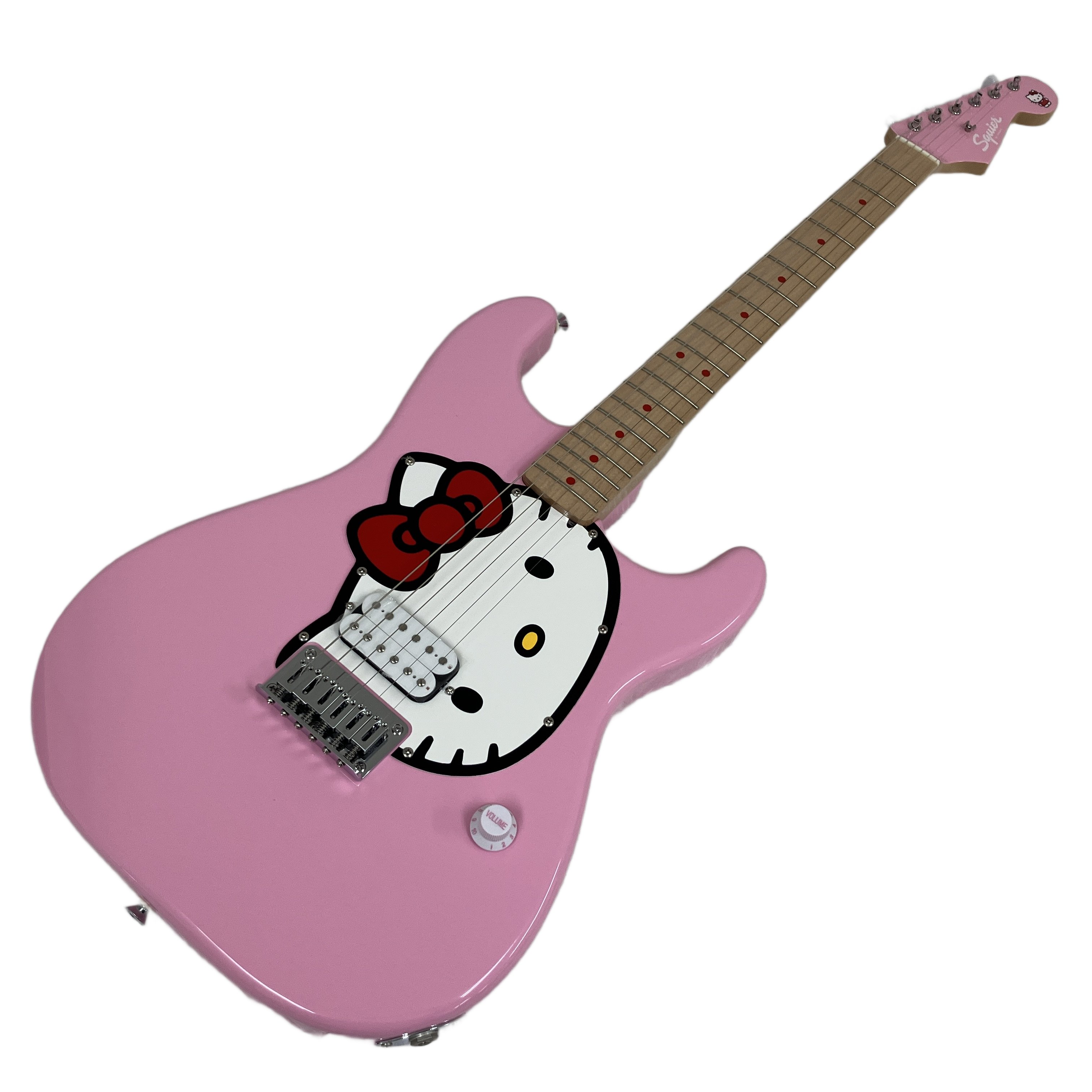 Squier Hello Kitty Stratocaster|世界を虜にする衝撃のアイコン、唯一無二の存在感を放つ限定キティ・ストラト