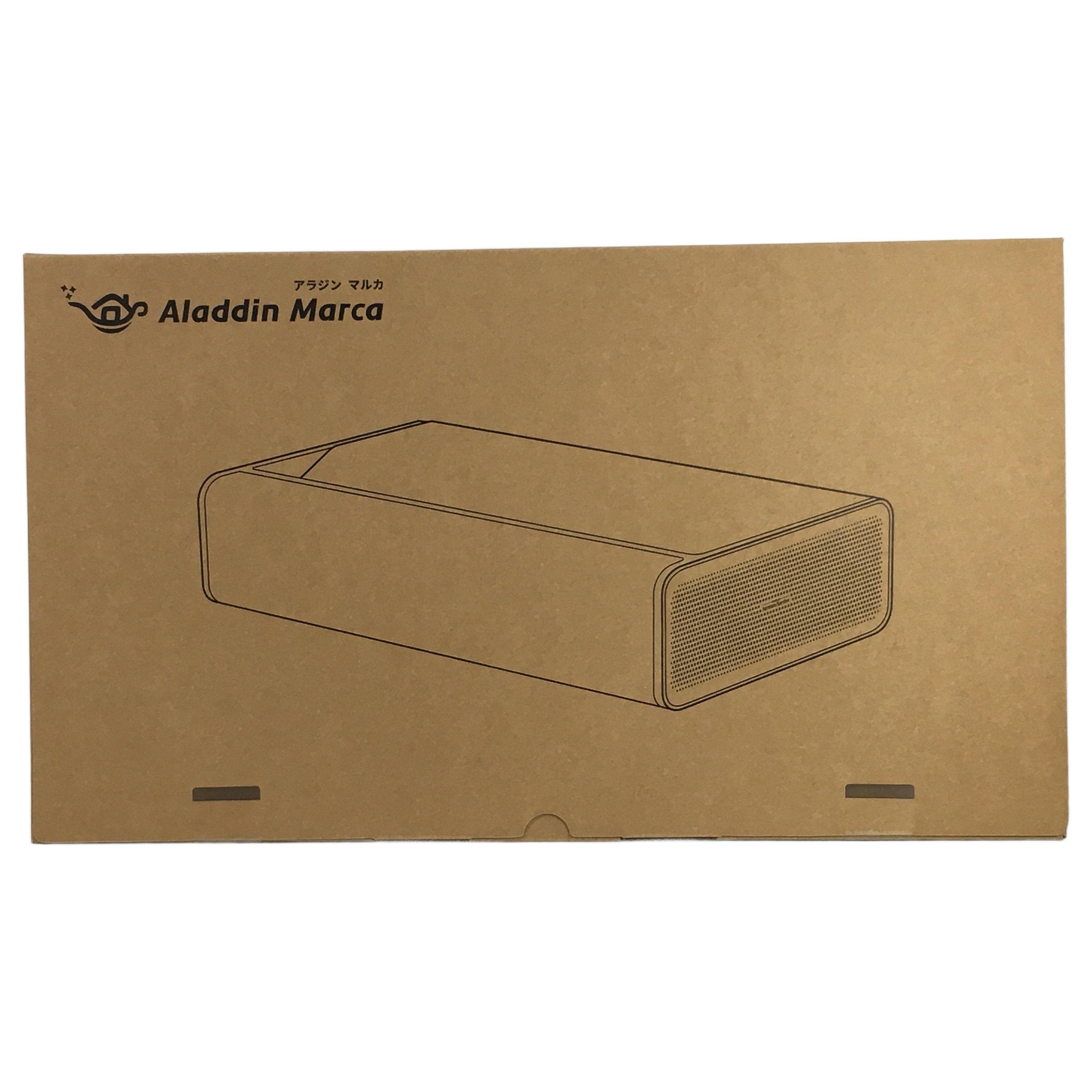 Aladdin Marca (アラジン マルカ / XM03F):壁際から100インチの魔法。テレビをなくし、リビングを極上のシアターに変える最適解。