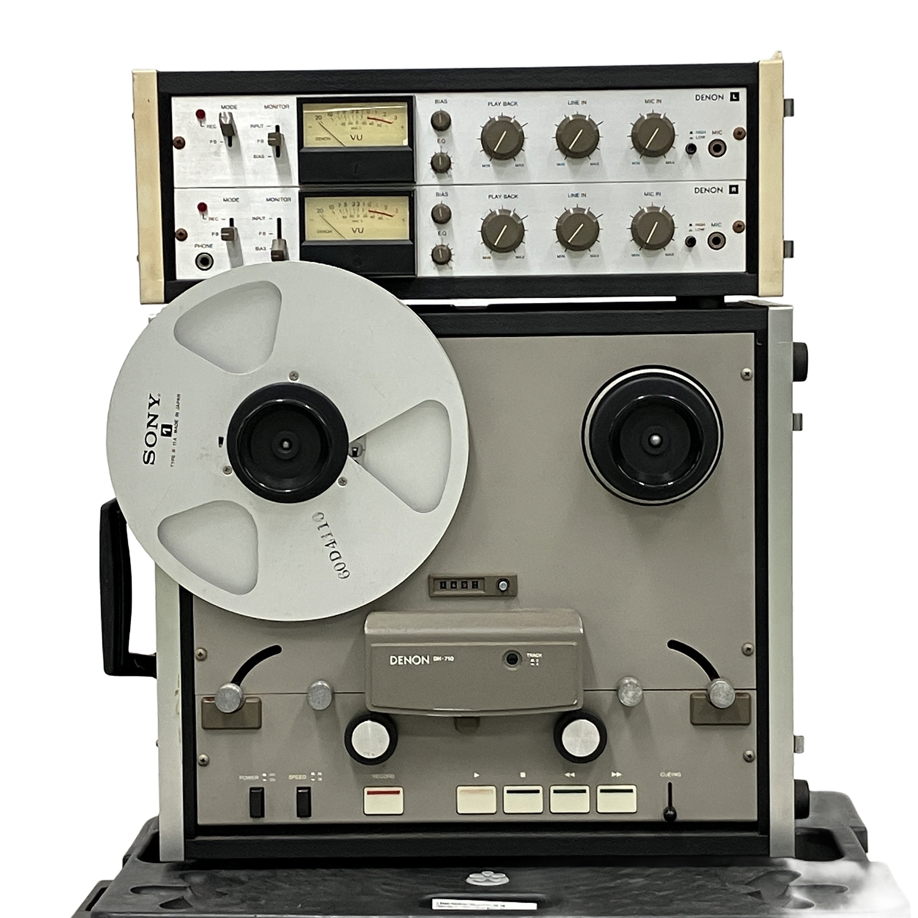 アナログ録音時代を支えたオープンリール機、Denon DH-710。