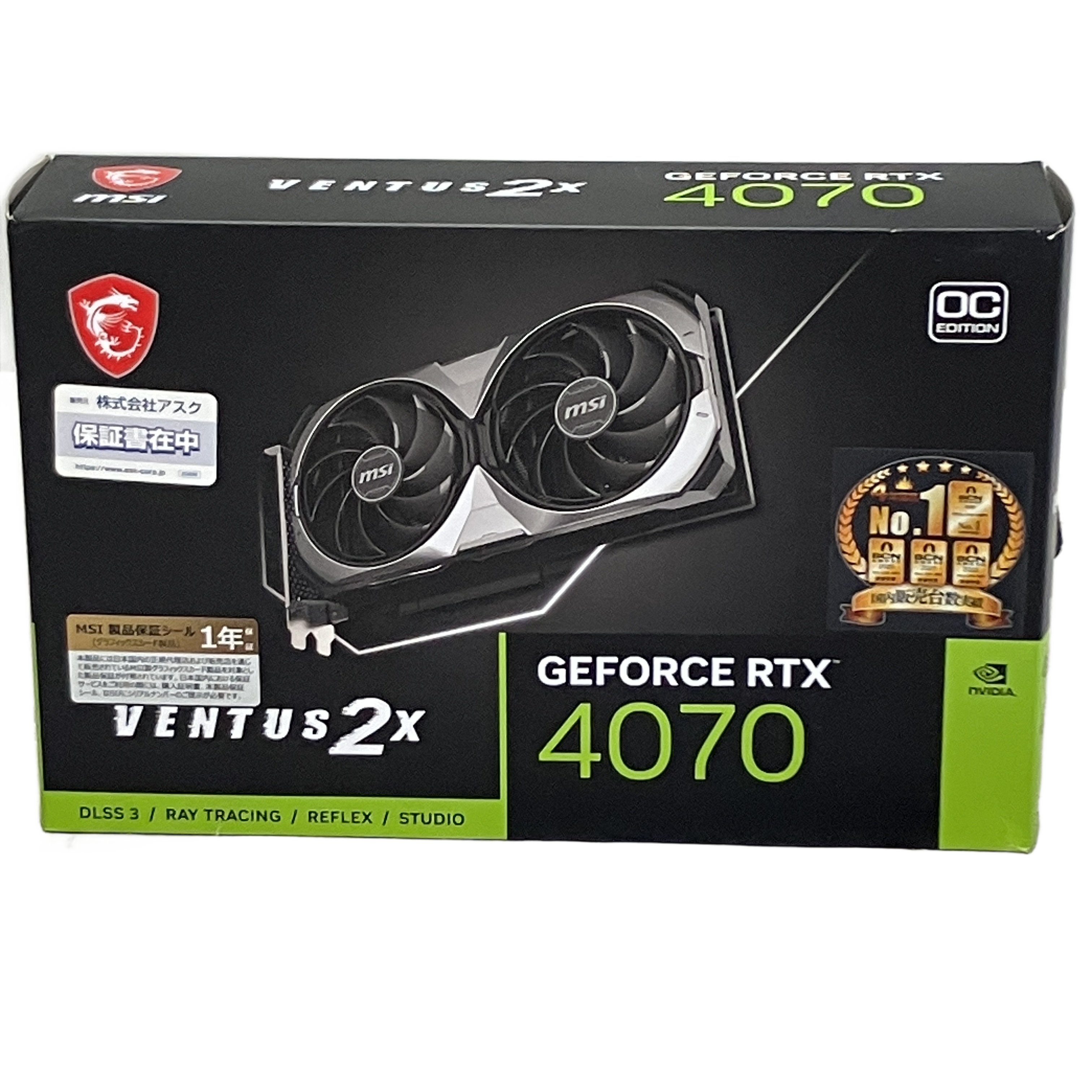 MSI GeForce RTX 4070 VENTUS 2X 12G OC グラフィックボード