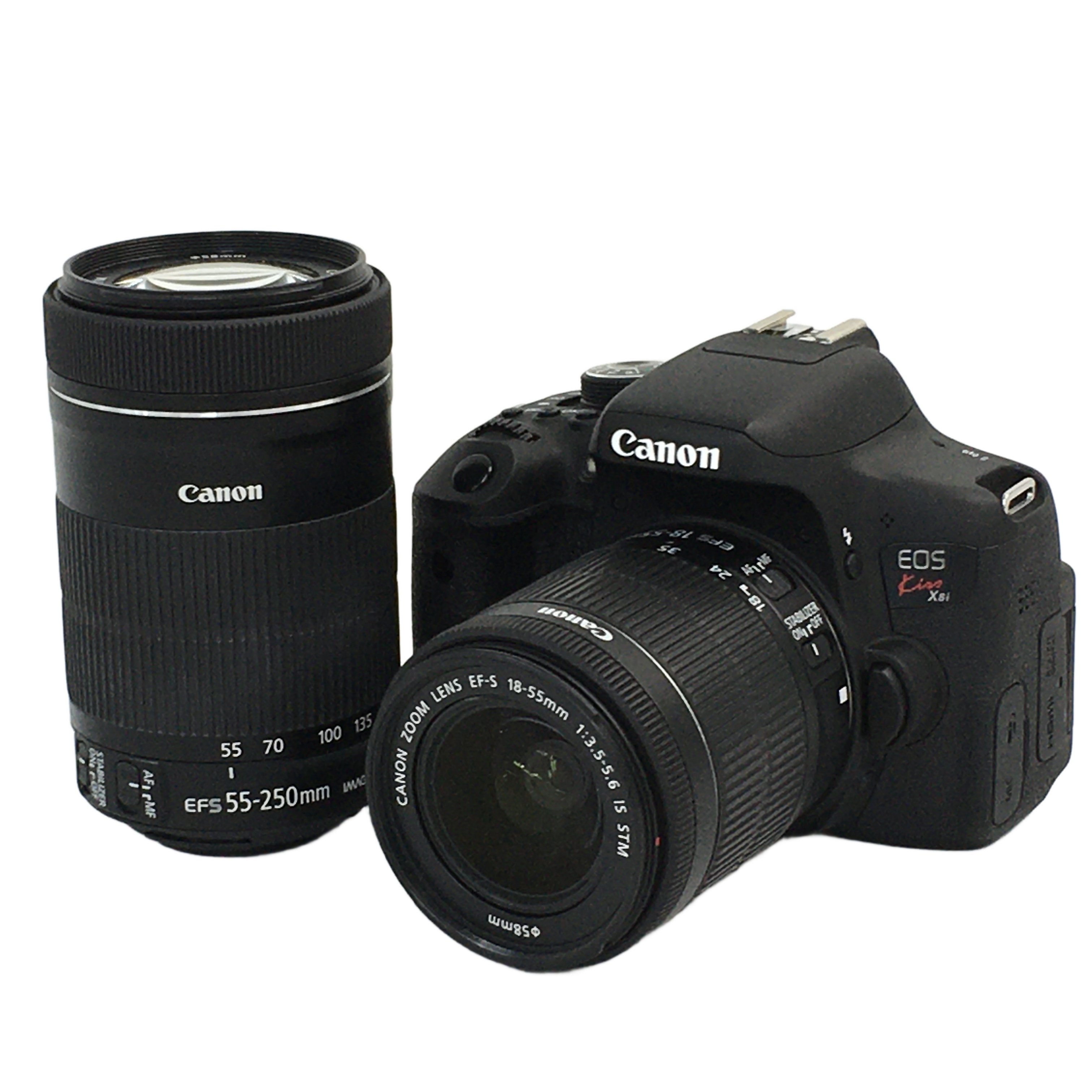 CANON EOS Kiss X8i デジタル一眼レフカメラ 18-55mm/55-250mm
