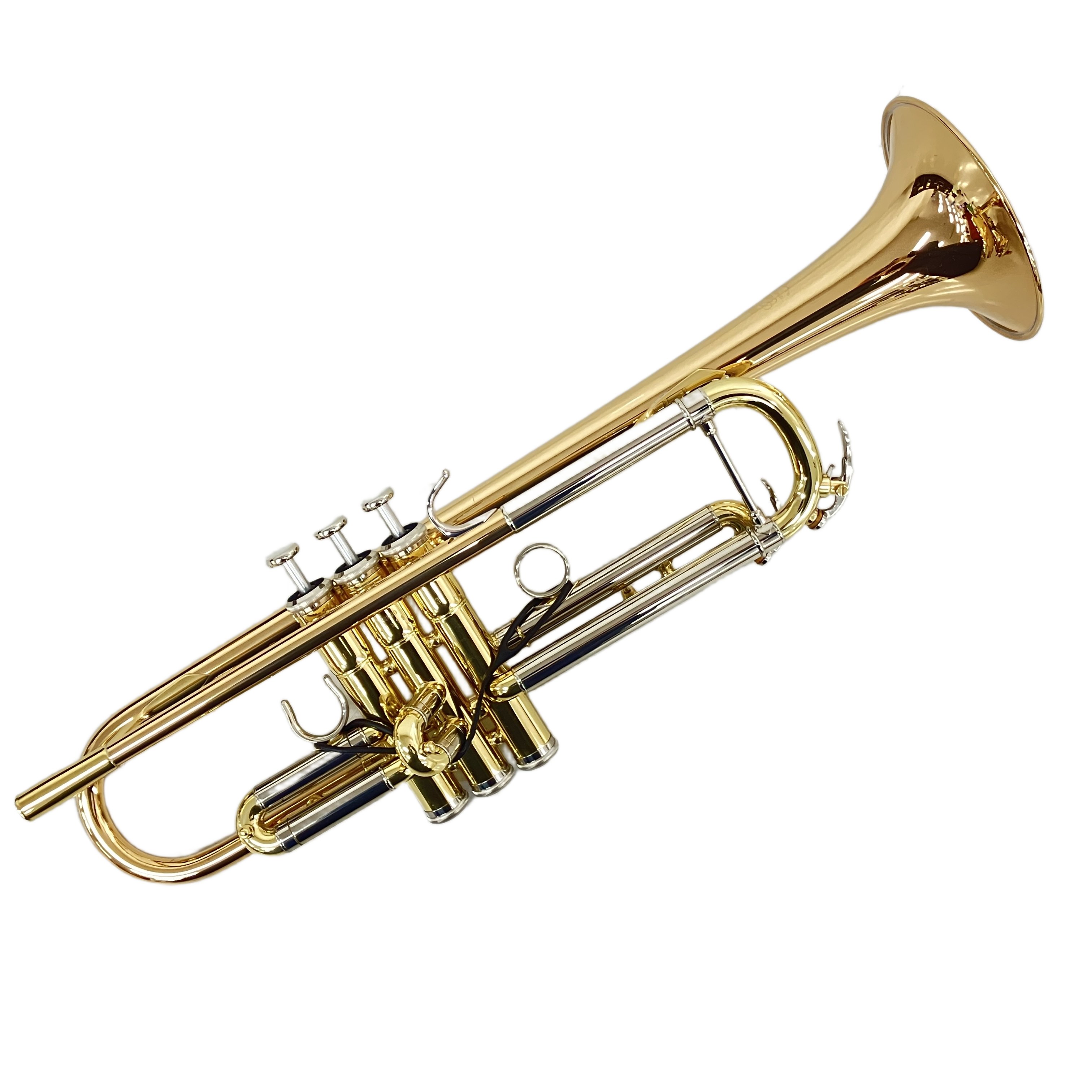 YAMAHA YTR-850G カスタム トランペット (ゴールドブラスベル / 一枚取り):深く温かい、極上の艶。あなたの息を「音楽」へと昇華させる最高峰の相棒。