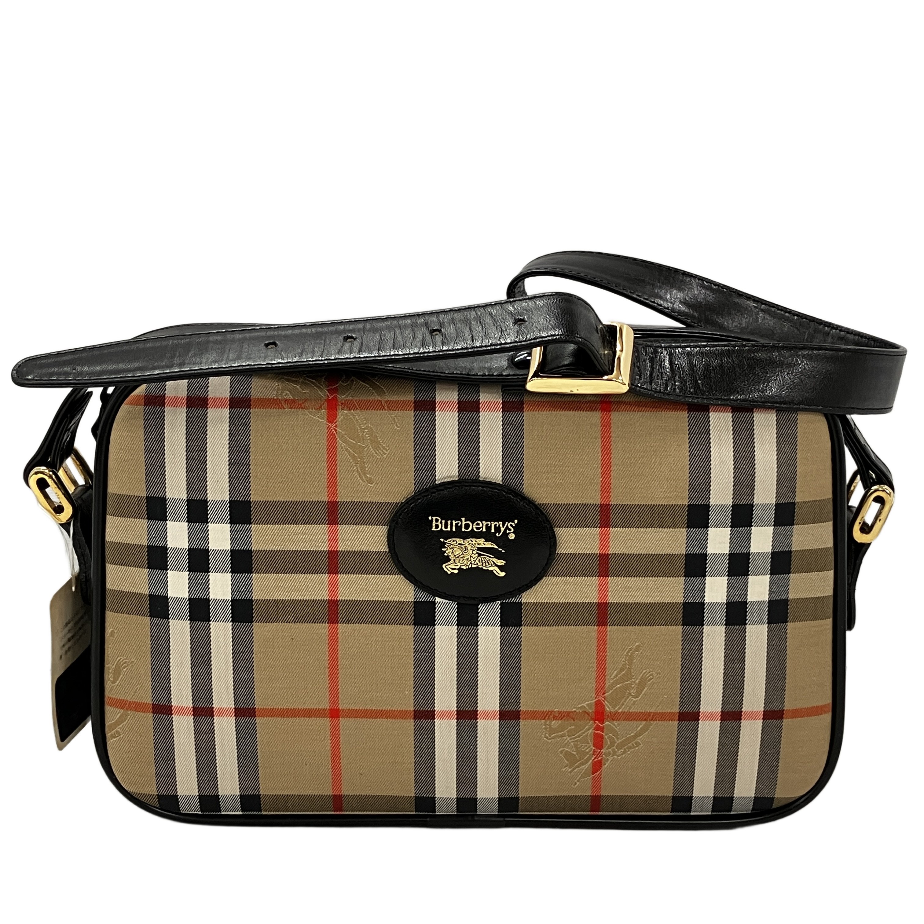 BURBERRY FK0-01 チェック ショルダーバッグ