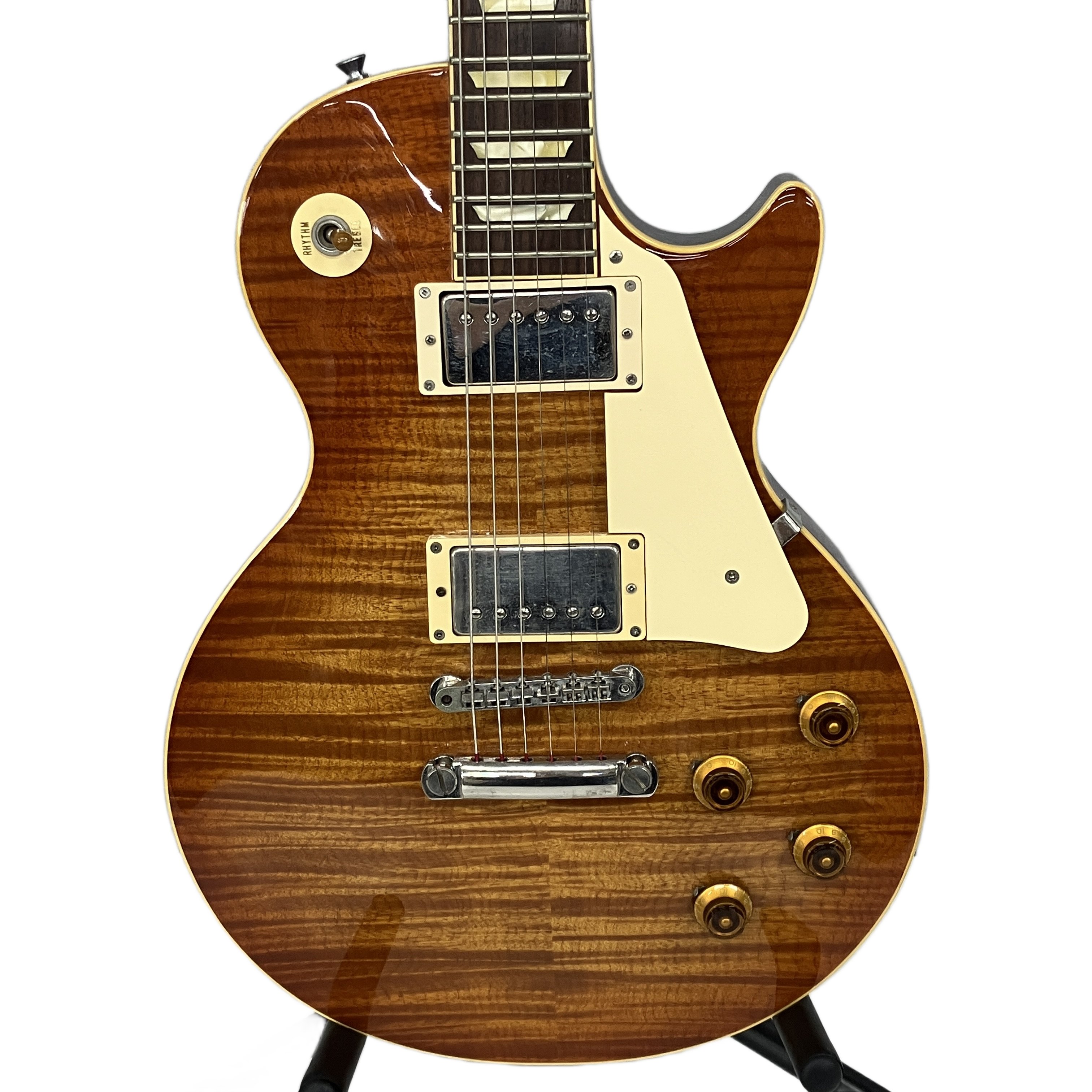 Orville Les Paul MODEL LPS-80F|華やかなフレイムの美学、寺田楽器製が奏でる本家直系のディープジョイント