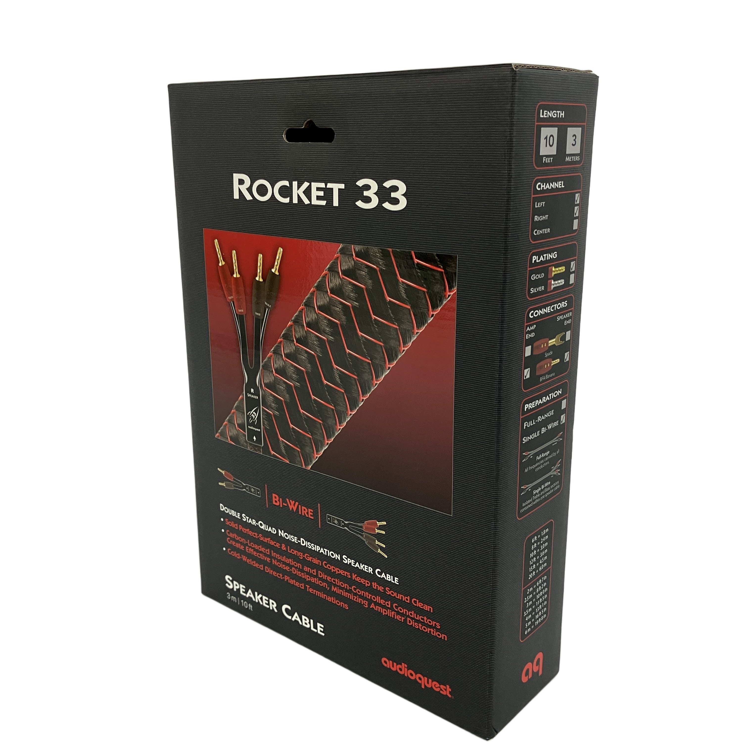 AUDIOQUEST ROCKET 33 スピーカーケーブル