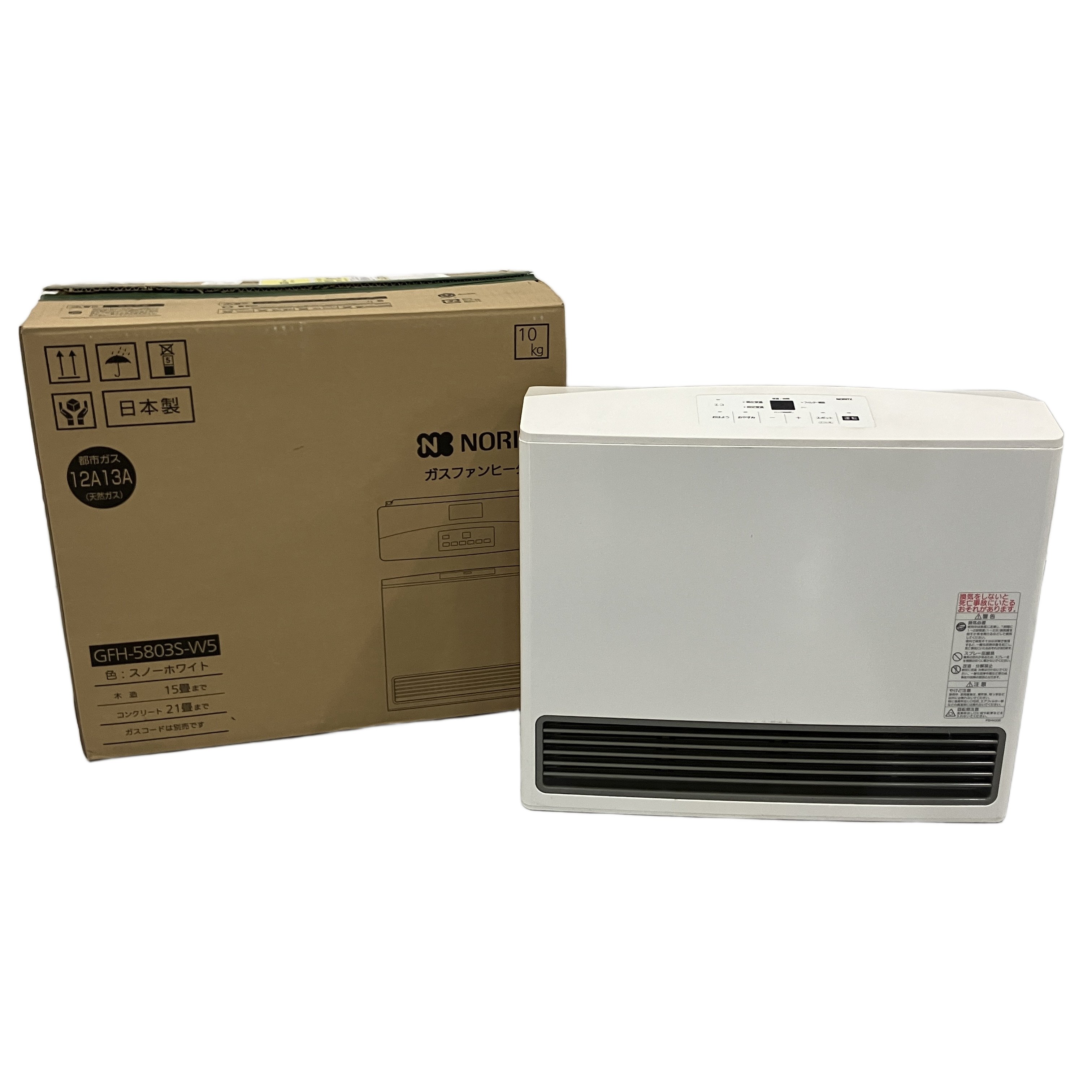 NORITZ GFH-5803S-W5 ガスファンヒーター 都市ガス用